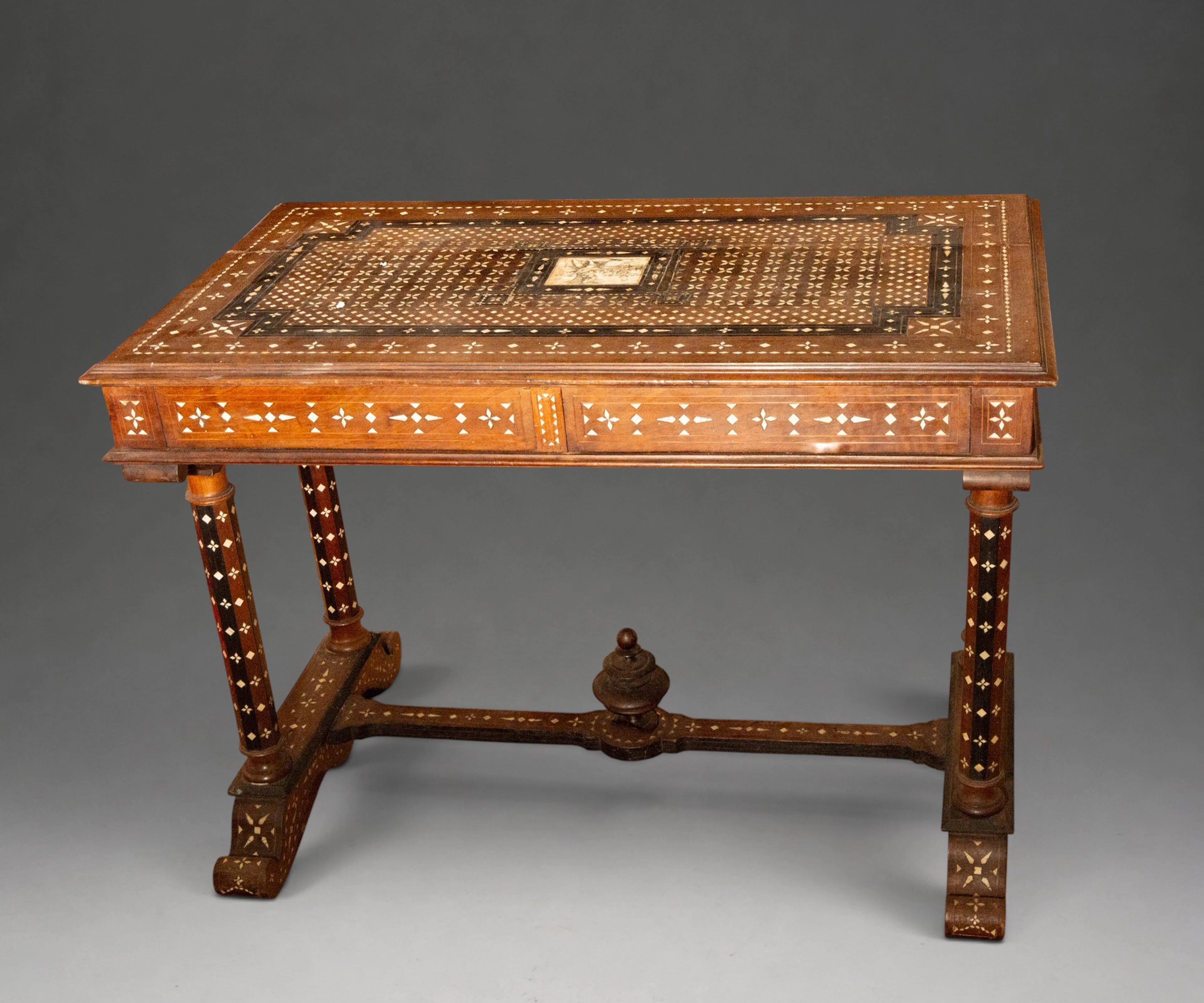 Table with bone marquetry – 19th century