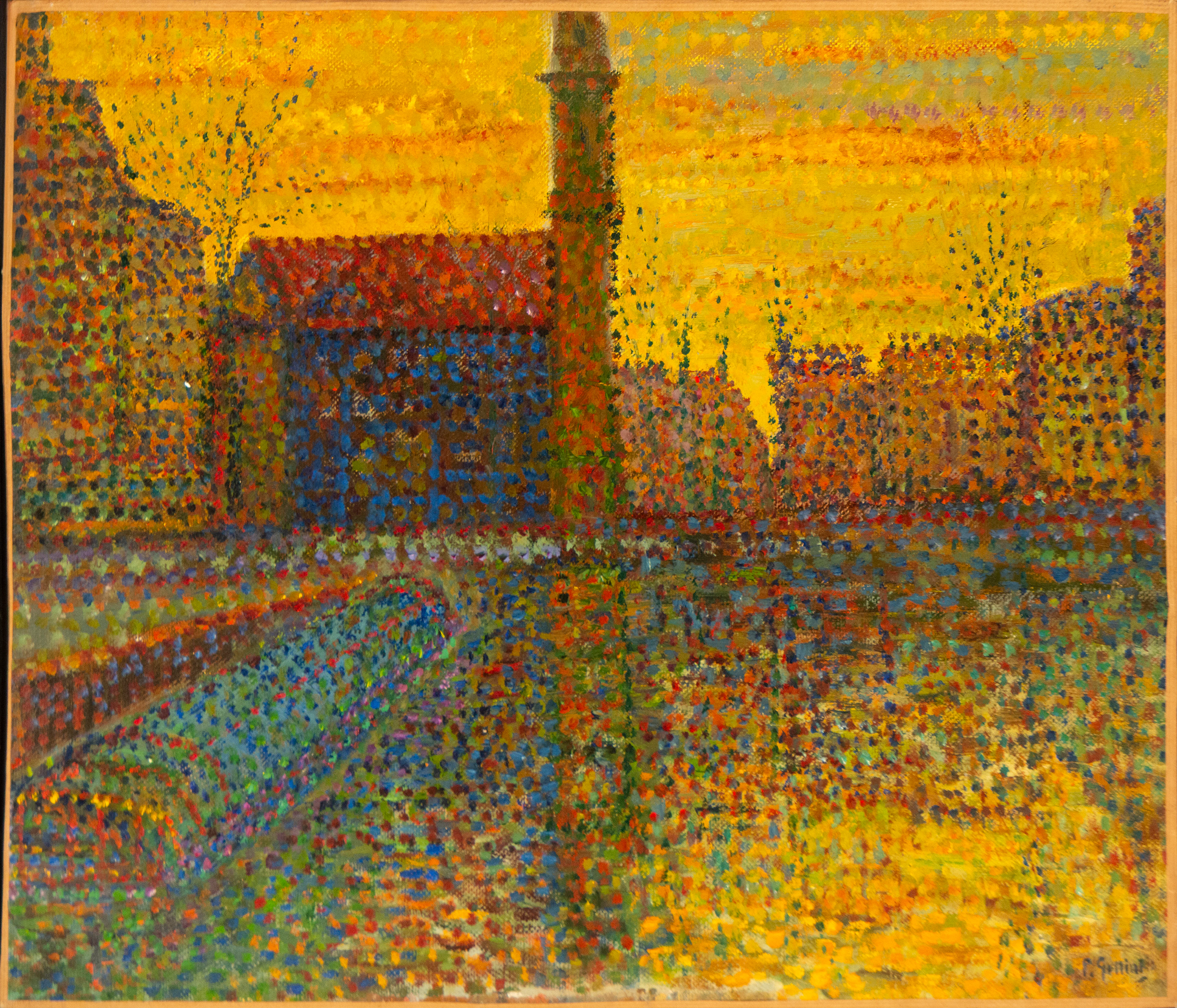 European Impressionist school, flamed