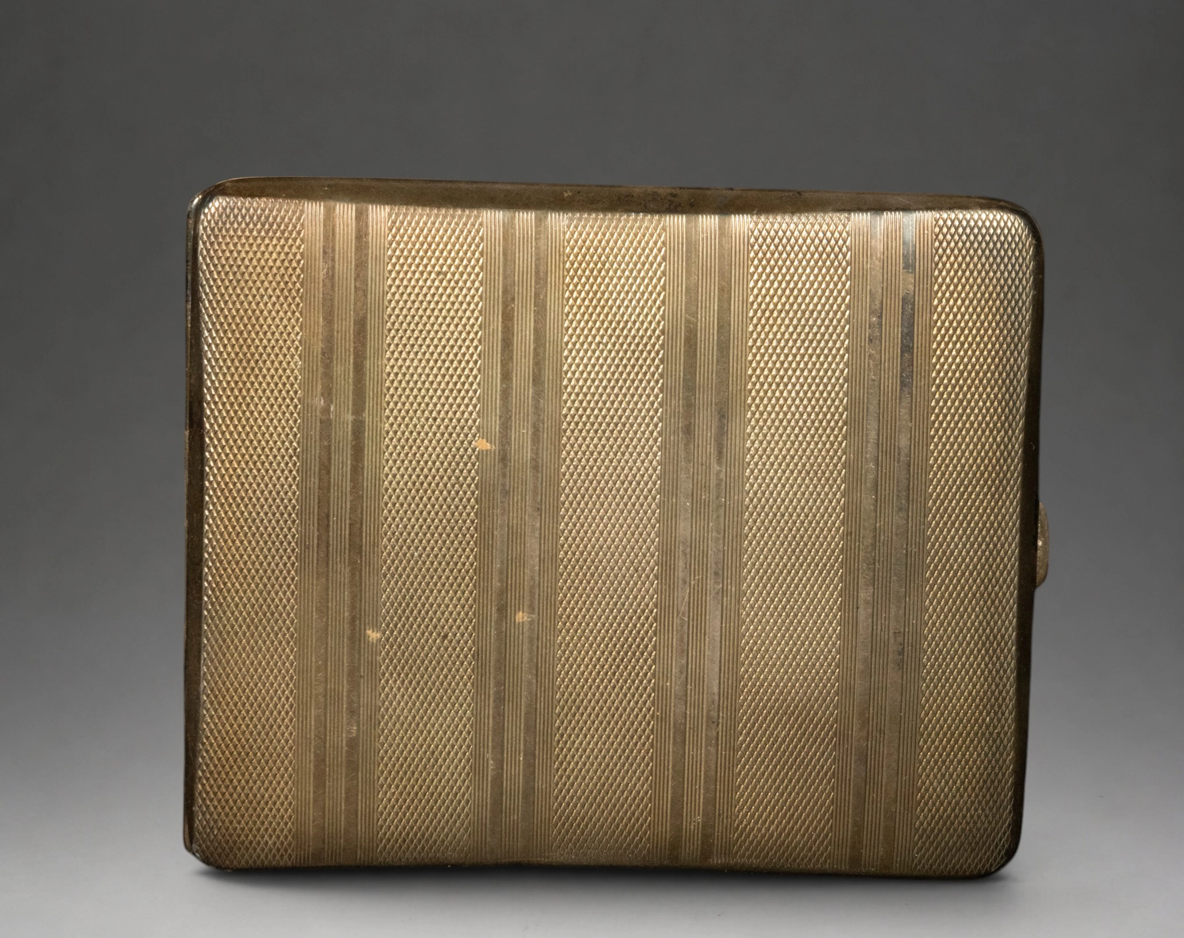 SILVER CIGARETTE CASE 1940s 128G