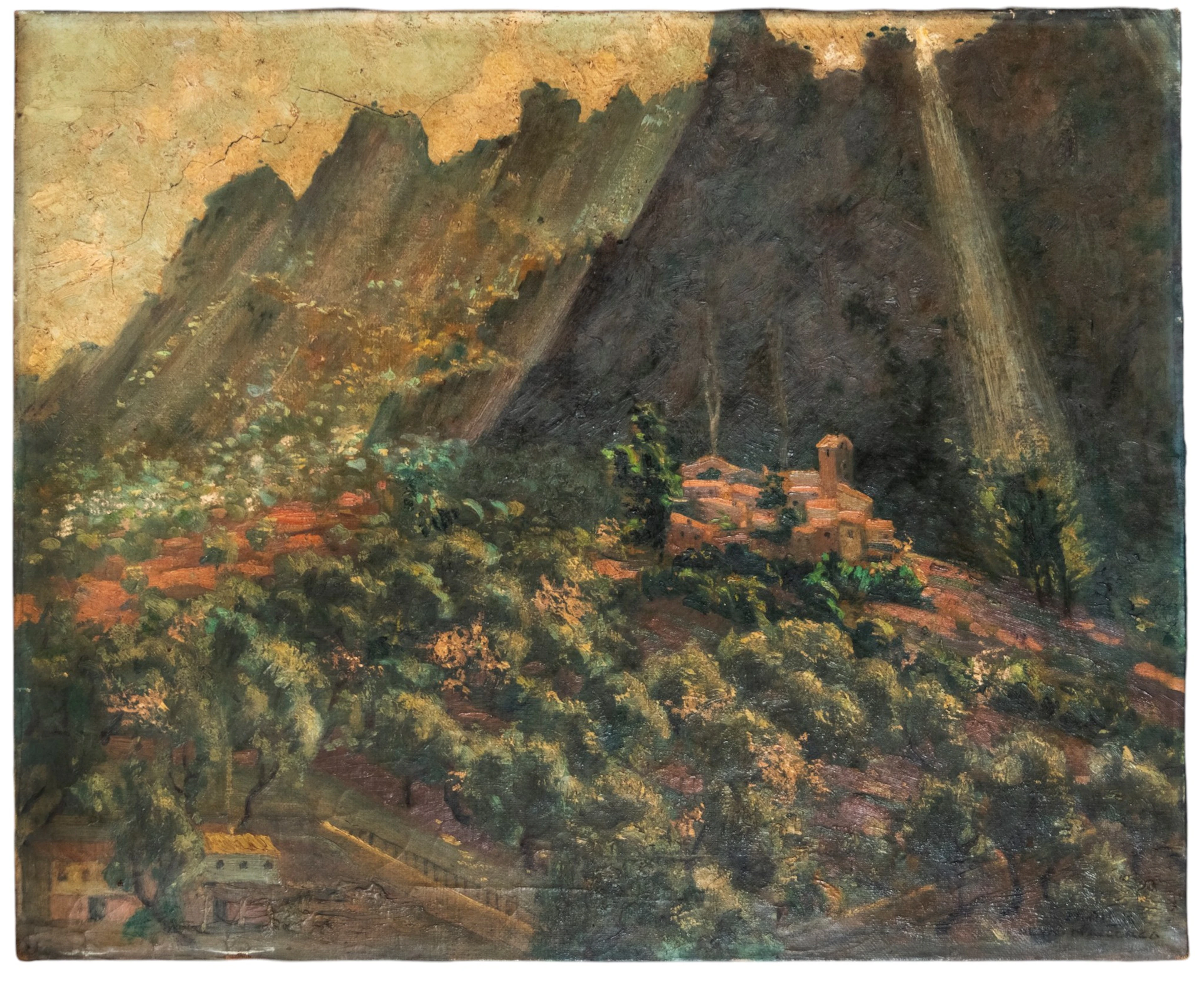MALLORCAN LANDSCAPE - EDUARD JENER I CASELLAS (Barcelona, ​​1882 - 1967)