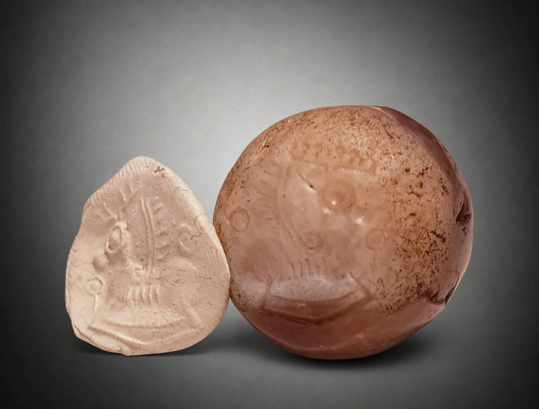 Sasanian agate seal depicting Pegasus, Sasanian Empire, c. 200–400 AD.