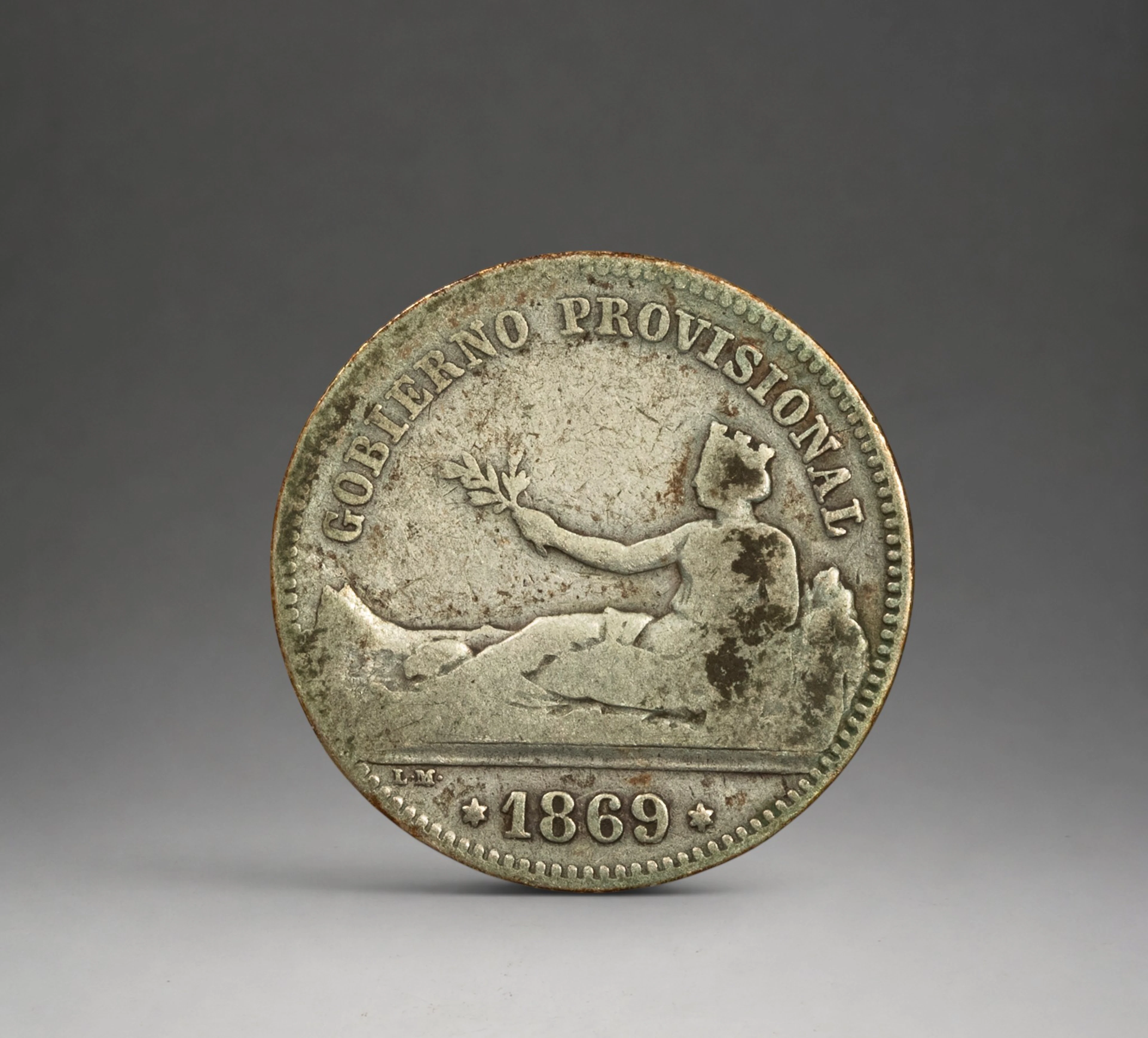 SILVER - COINS - 1 PESETA 1869
