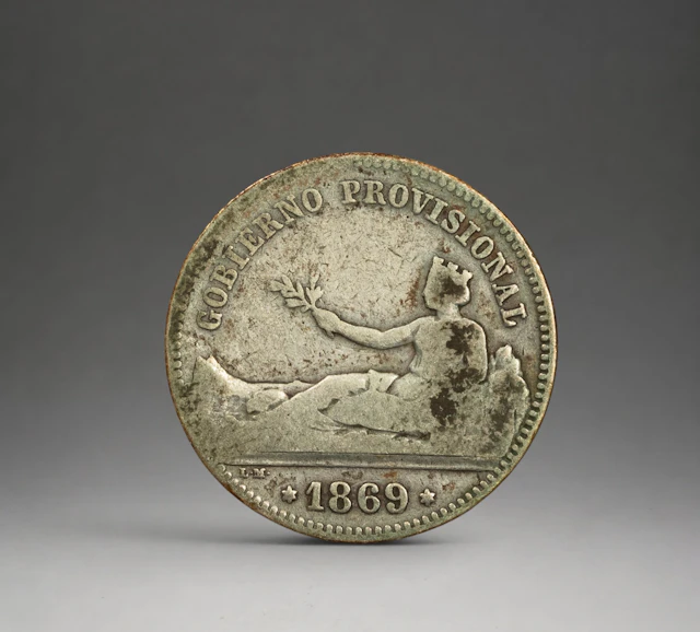 SILVER - COINS - 1 PESETA 1869