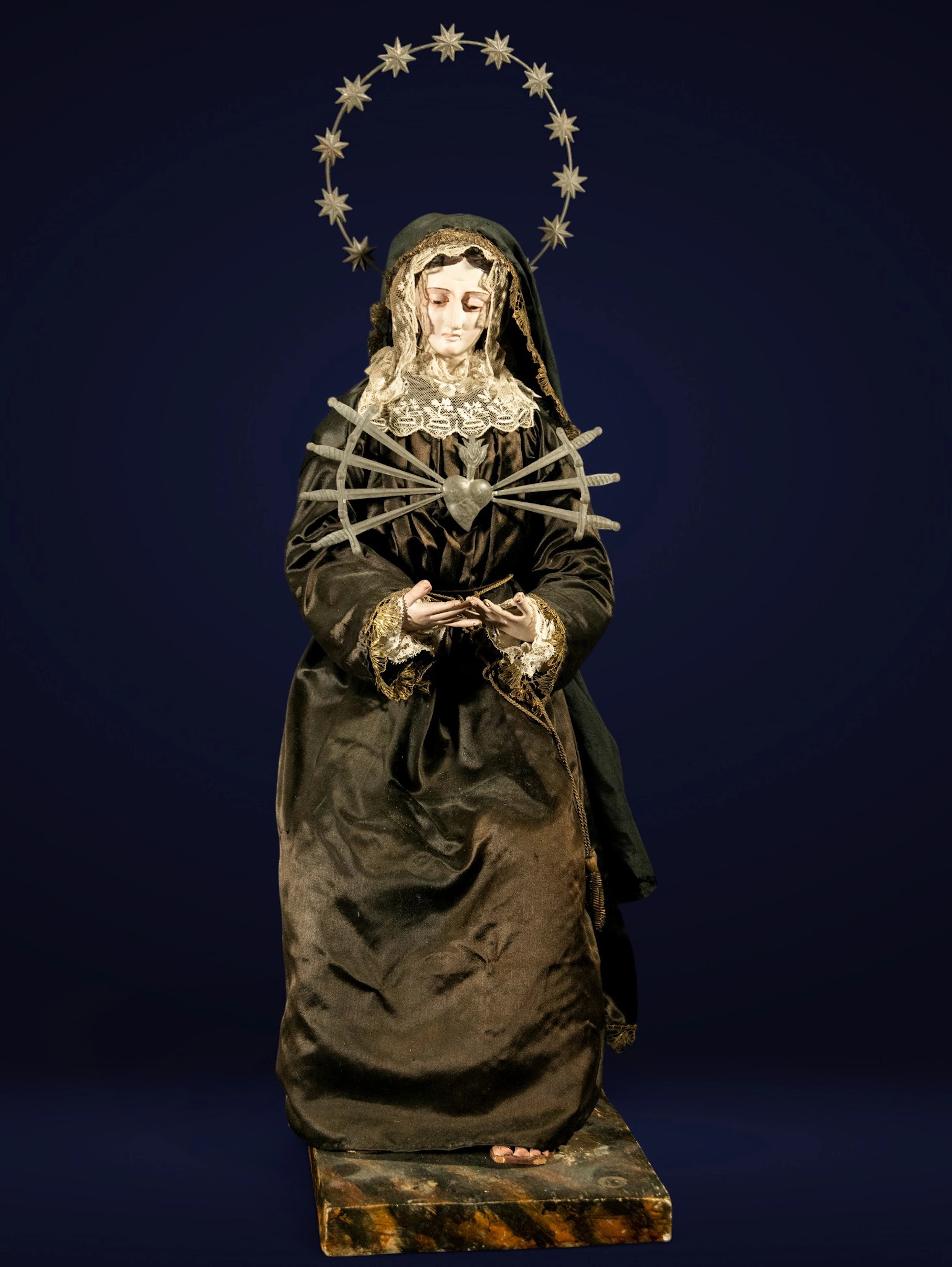 LARGE MATER OF SORROWS OF OLOT FROM THE 19TH CENTURY