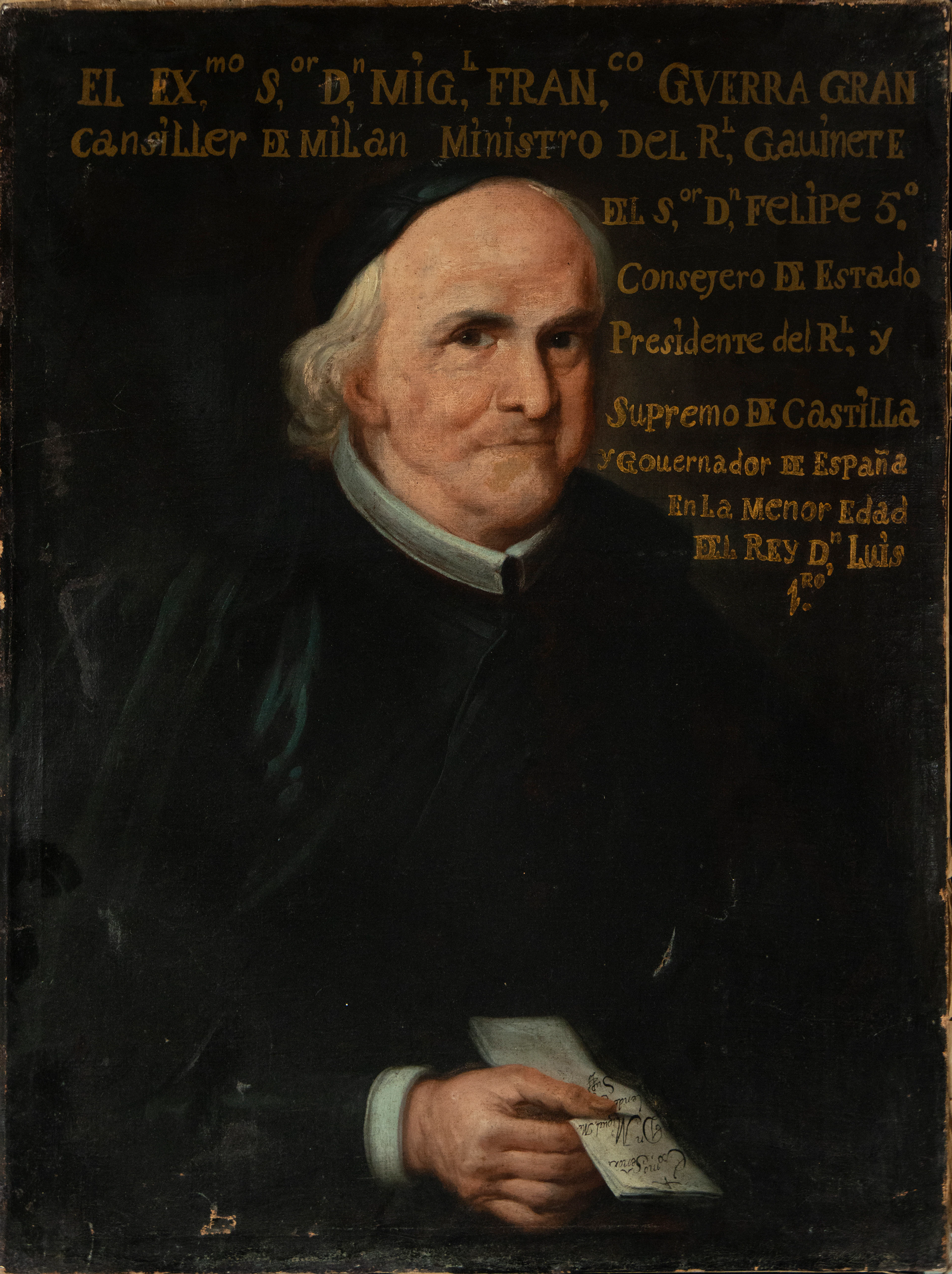 Portrait of the Chancellor of Milan. Spanish School. 18th century