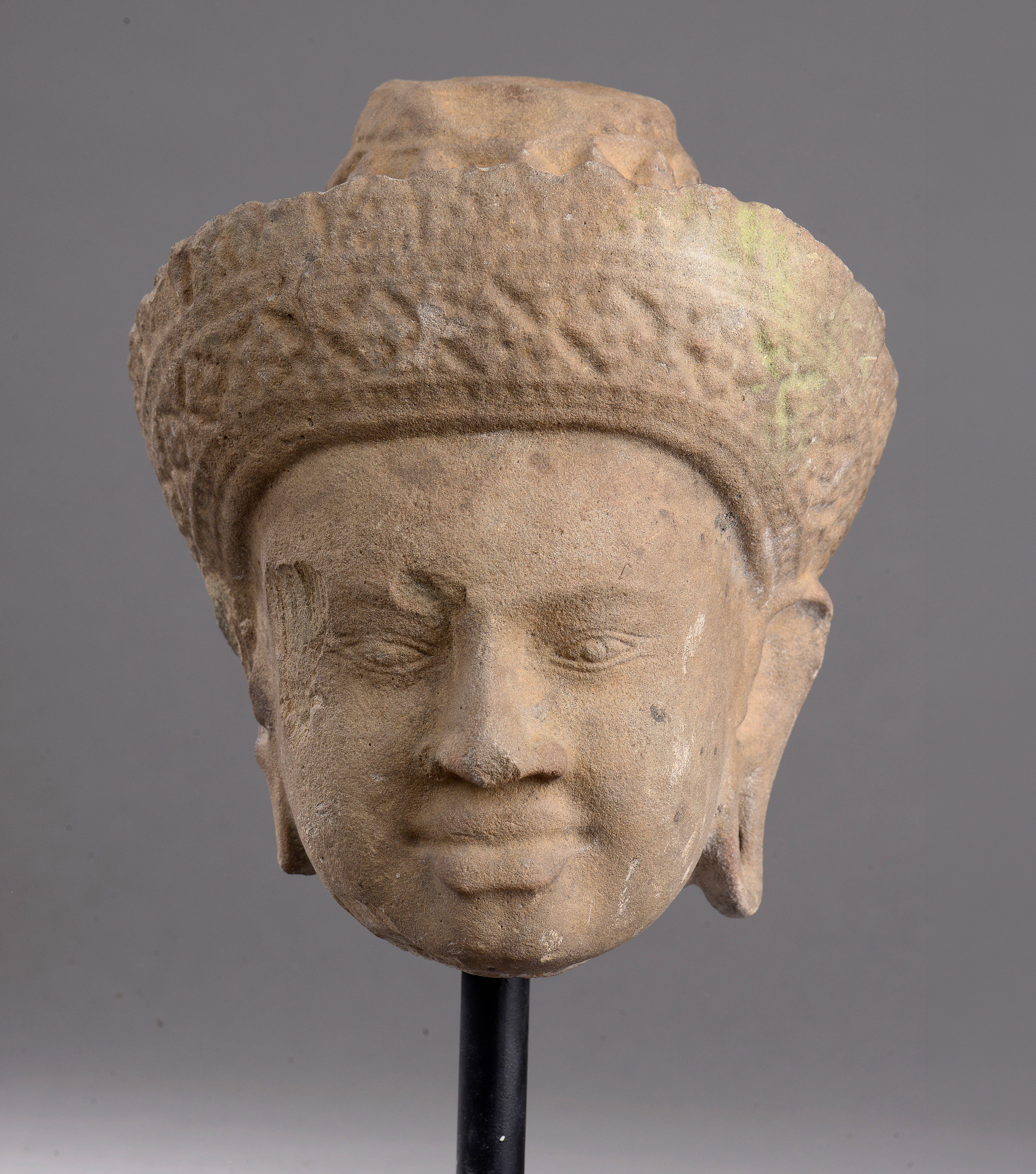 Head of Vishnu - Cambodia, Khmer, Angkor Wat, 13th century. ASIAN ART - ASIA