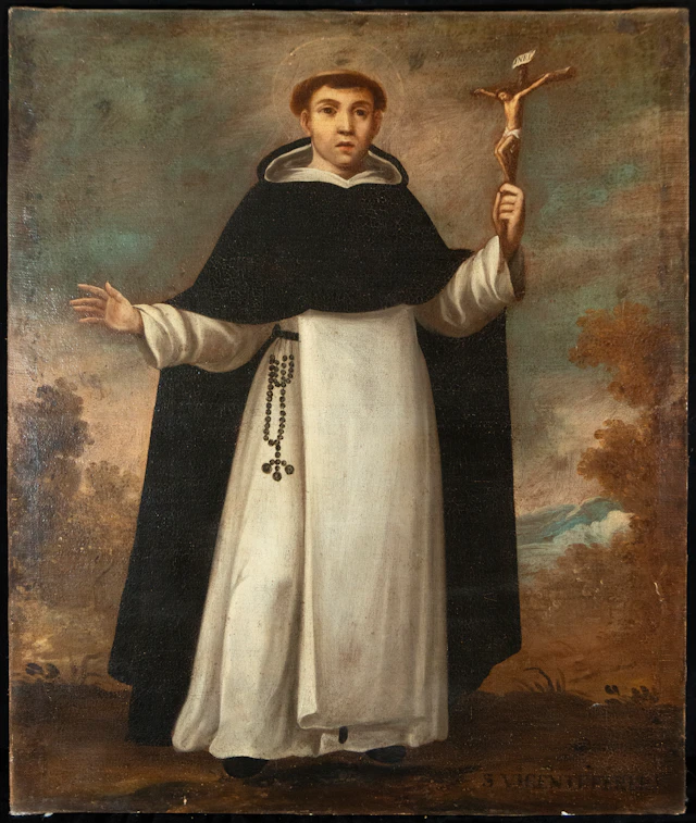 Saint Vincent Ferrer evangelizing – Viceroyalty school – first half