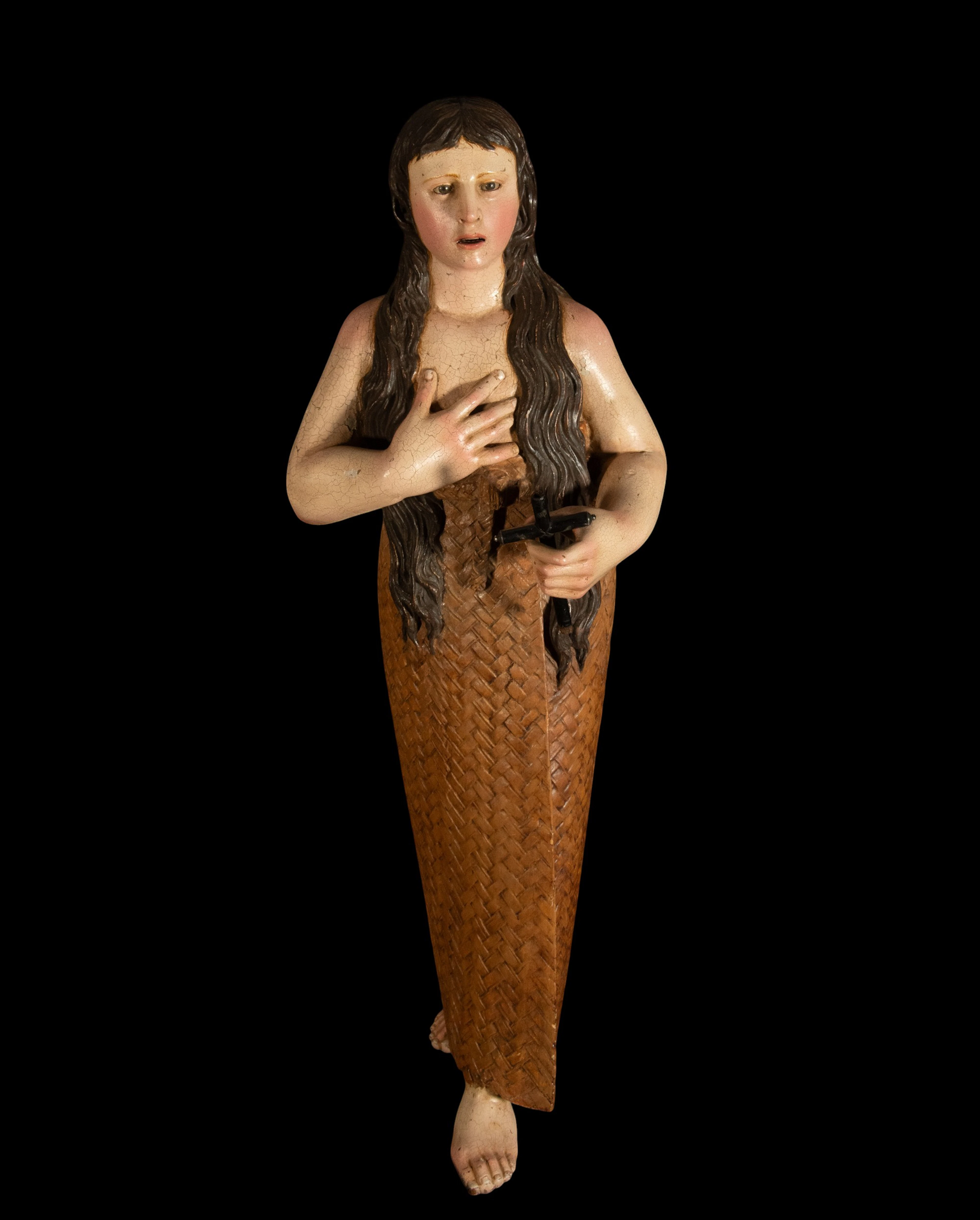 Penitent Magdalene, late 17th C - Colonial School of Quito or New