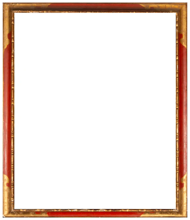 Frame with punched stucco vegetal decoration – Spanish workshop –