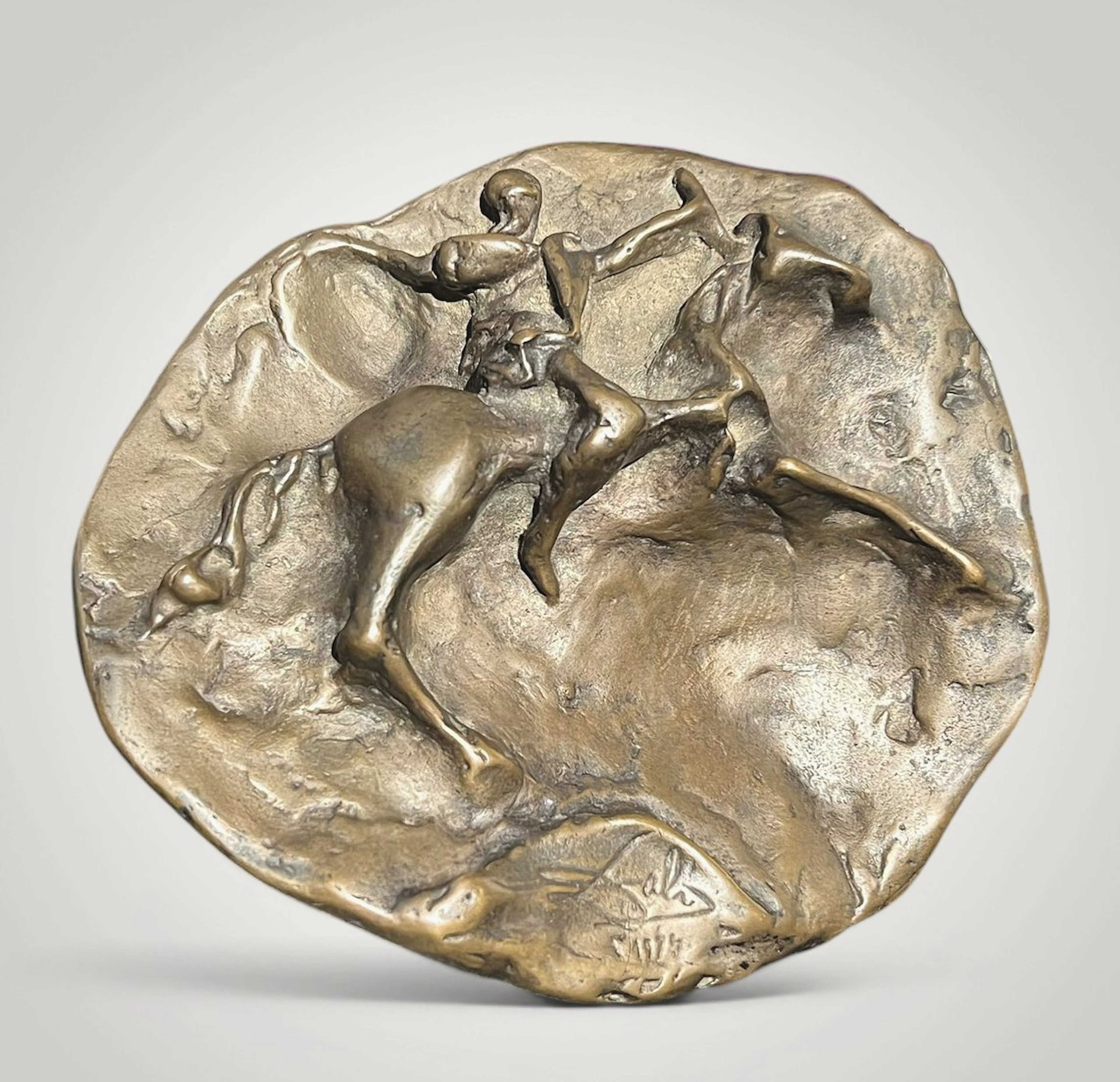 SALVADOR DALI (1904-1989), YEAR 1974 - TRAJAN IN HORSEBACK, BRONZE, ED. 573