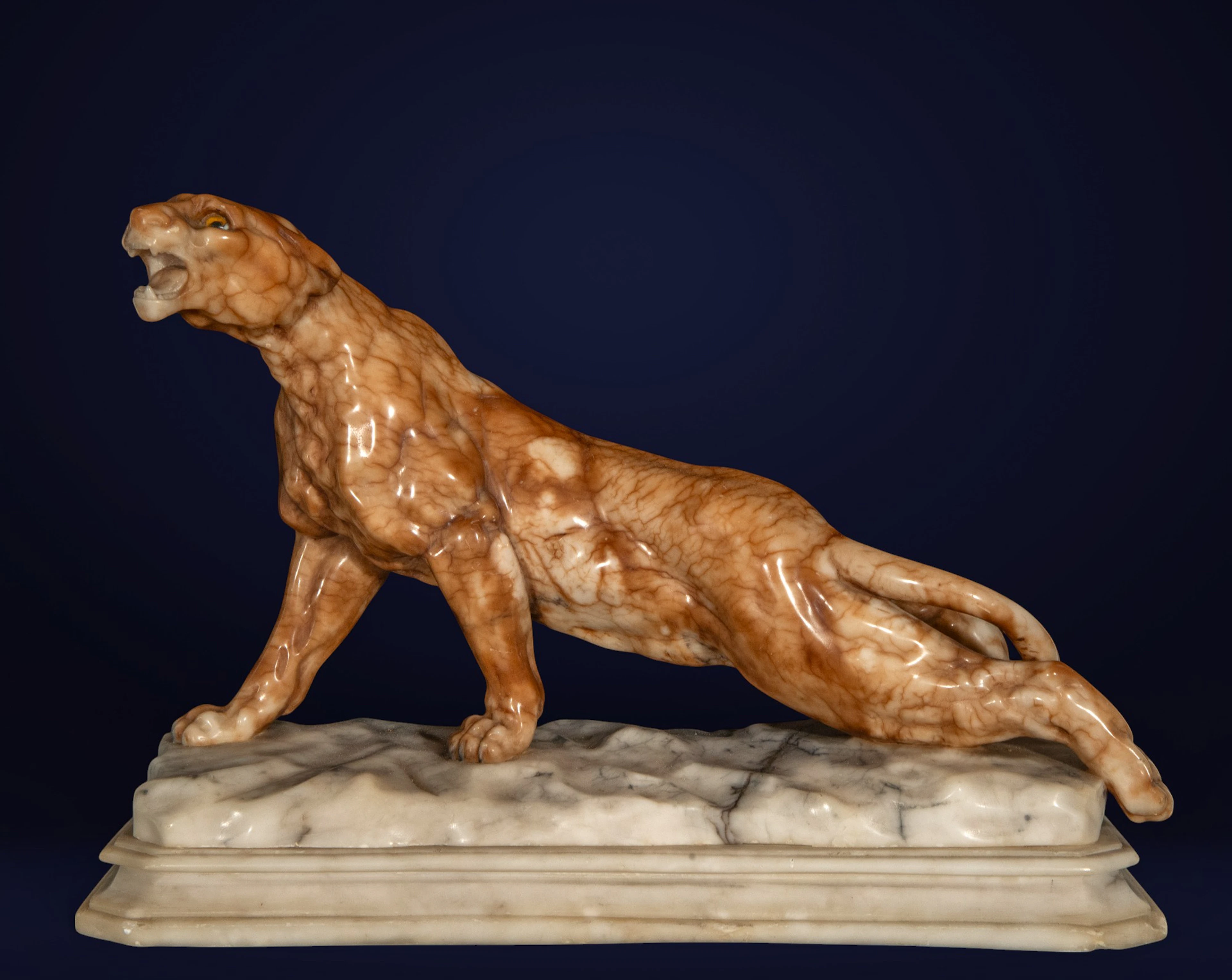 Panther sculpture. European School. 19th century