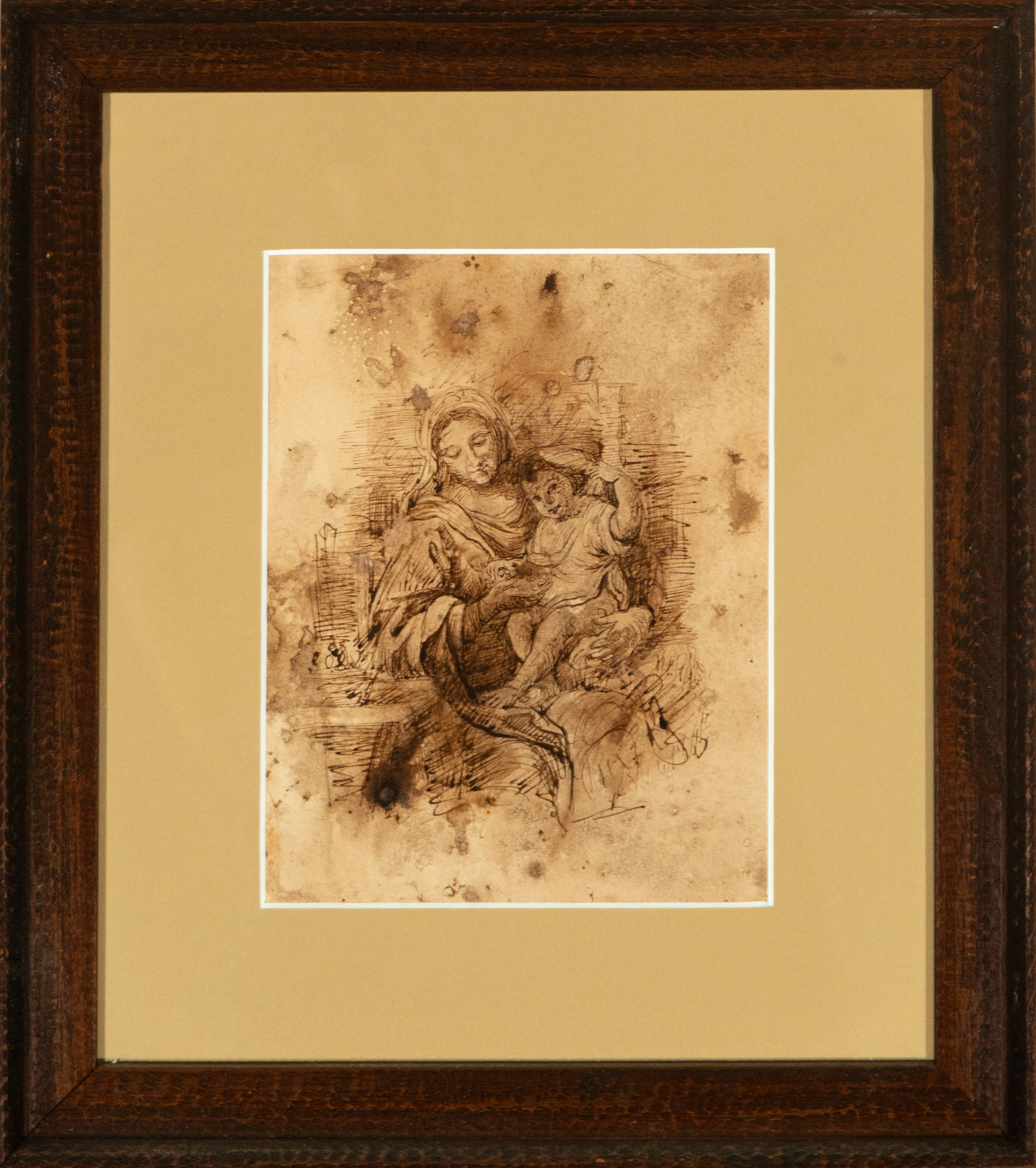 PIERRE MIGNARD (Troyes, 1612-Paris, 1695) - Drawing of the Virgin