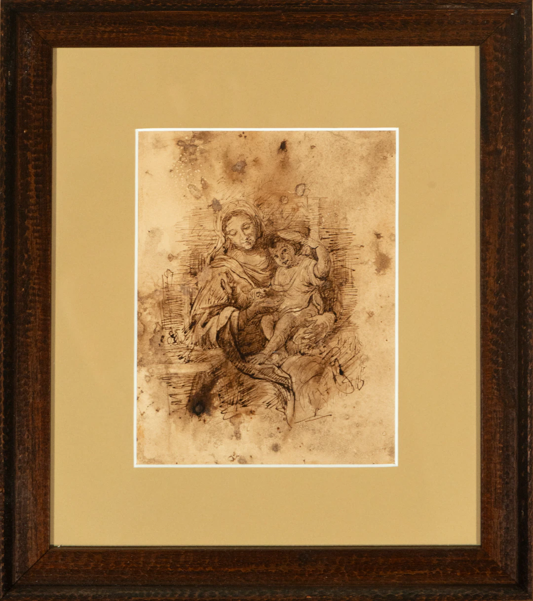 PIERRE MIGNARD (Troyes, 1612-Paris, 1695) - Drawing of the Virgin