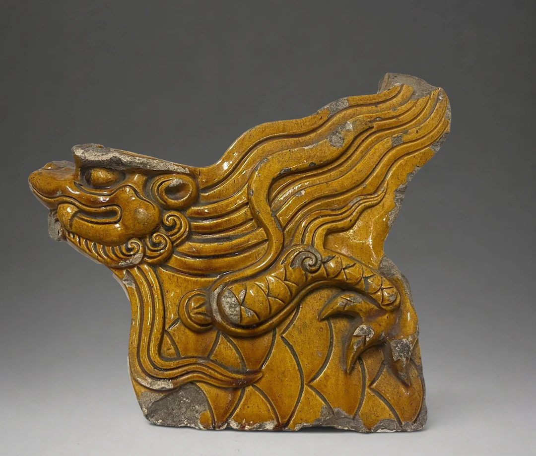 Fury called "Qilin", made of glazed stoneware, China, Ming dynasty (1368-1644)