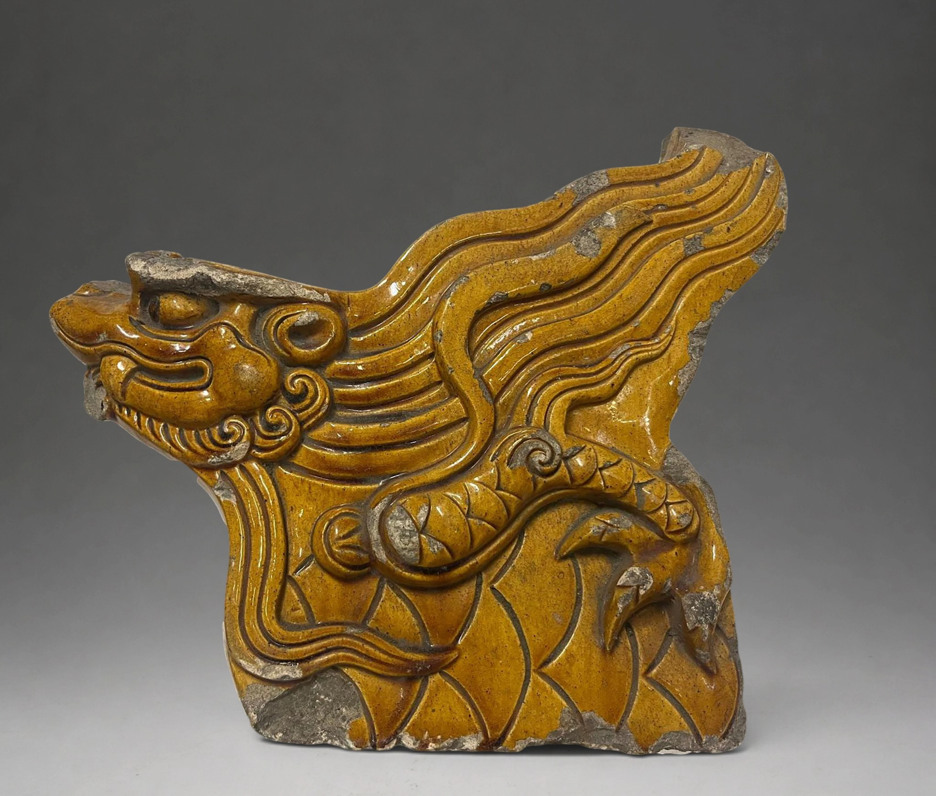 Fury called "Qilin", made of glazed stoneware, China, Ming dynasty (1368-1644)