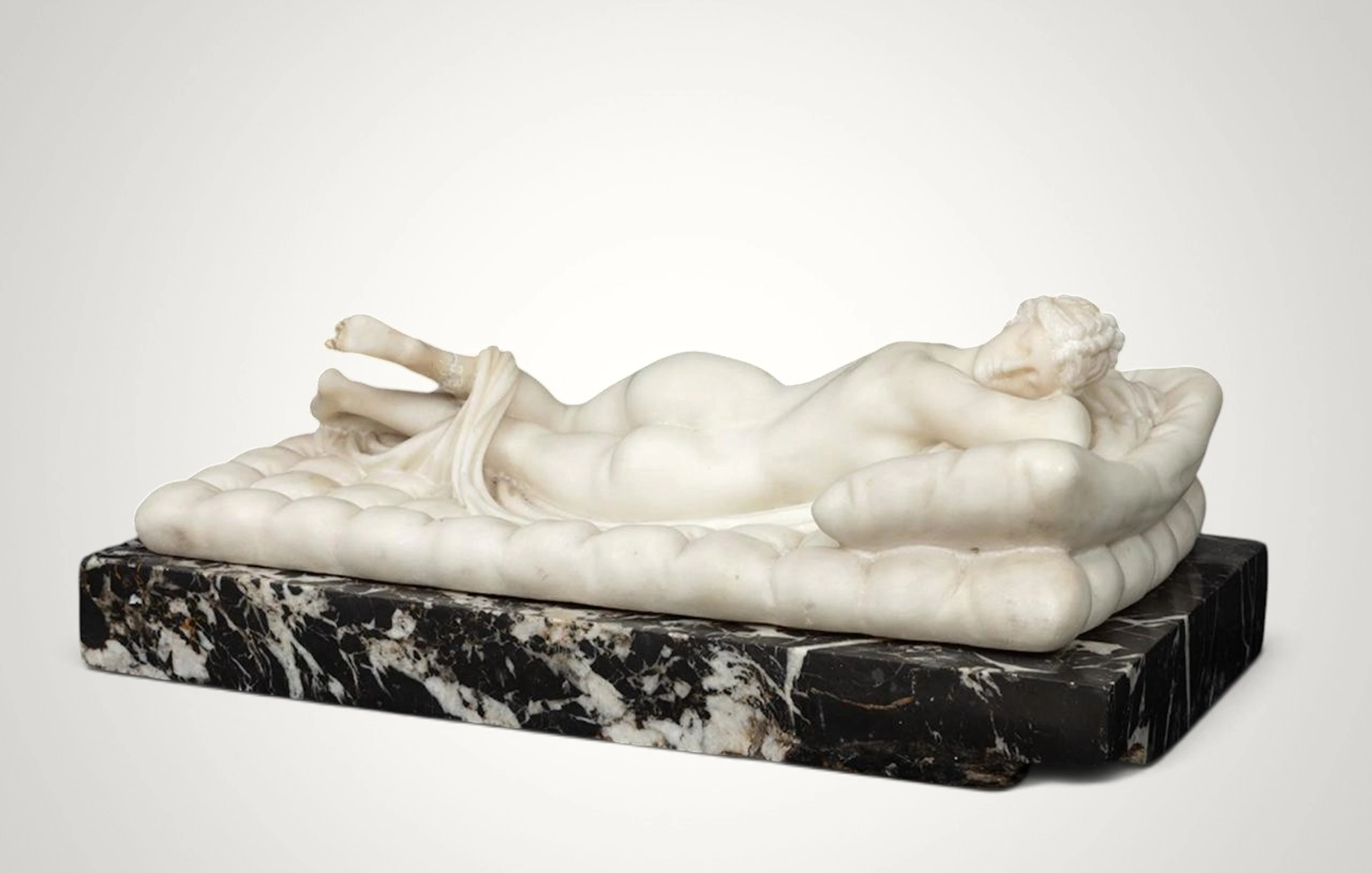 Sleeping hermaphrodite, based on models from Antiquity – late 19th century