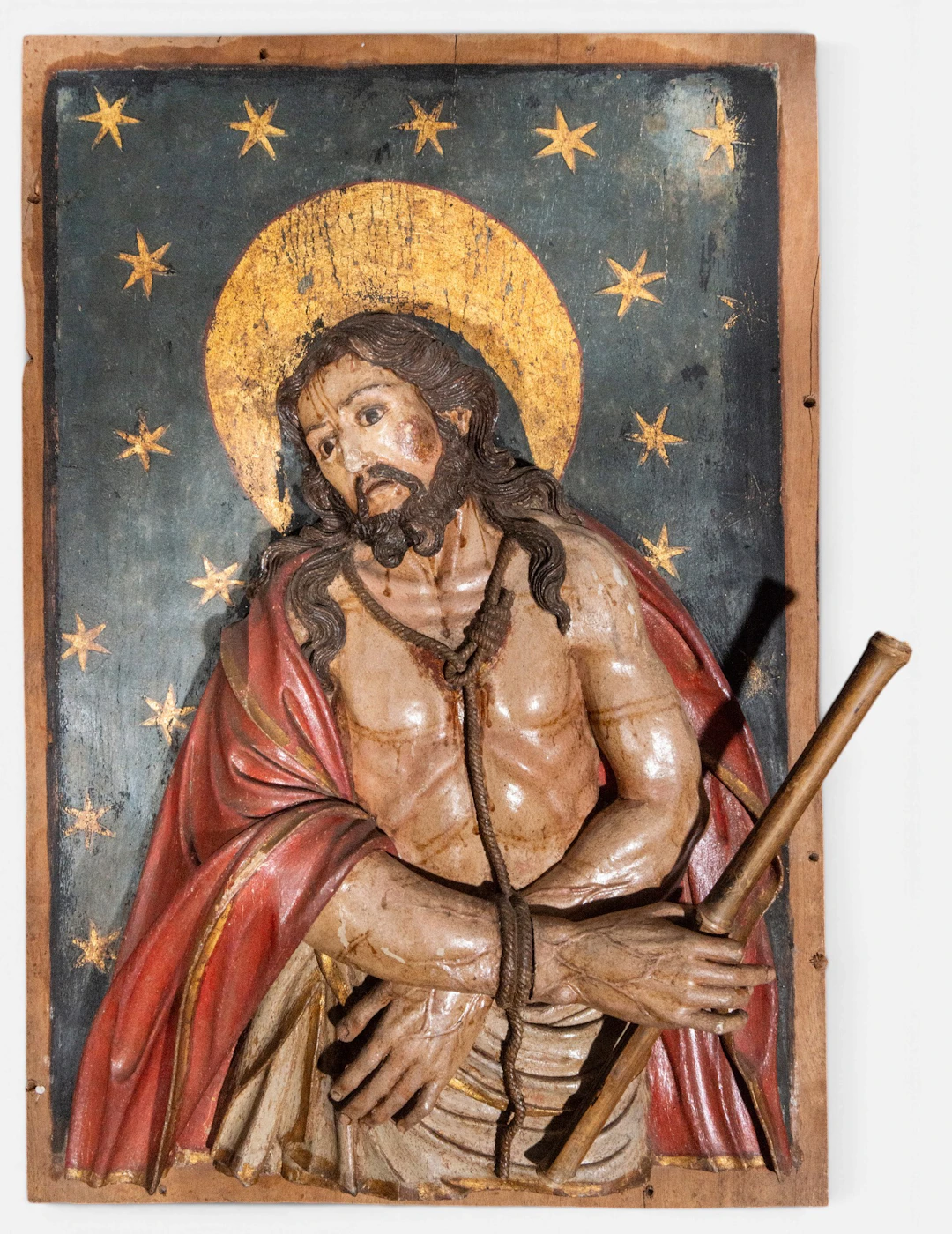 IMPORTANT MEXICAN COLONIAL RELIEF OF CHRIST OF NAZARNE, 17TH CENTURY