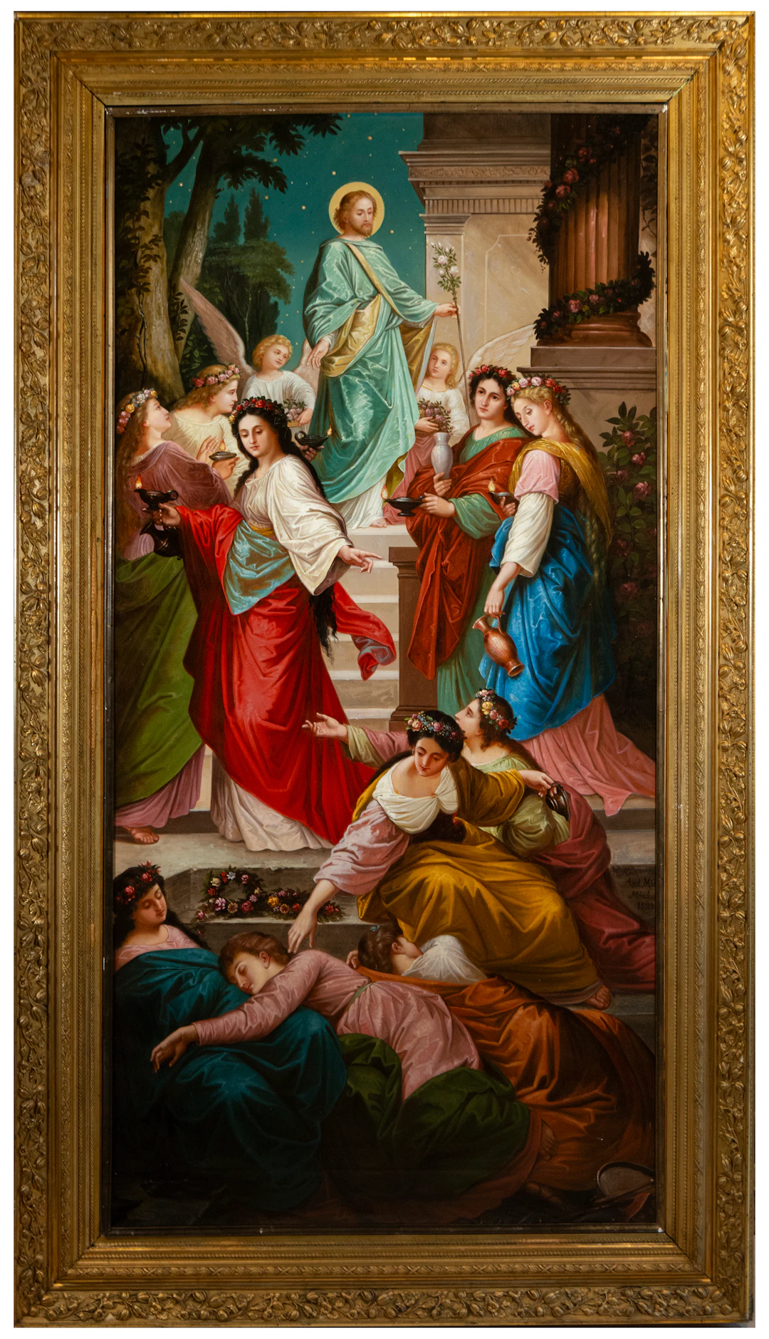 Saint Joseph and the Virgins with Lamps – European Religious Painting