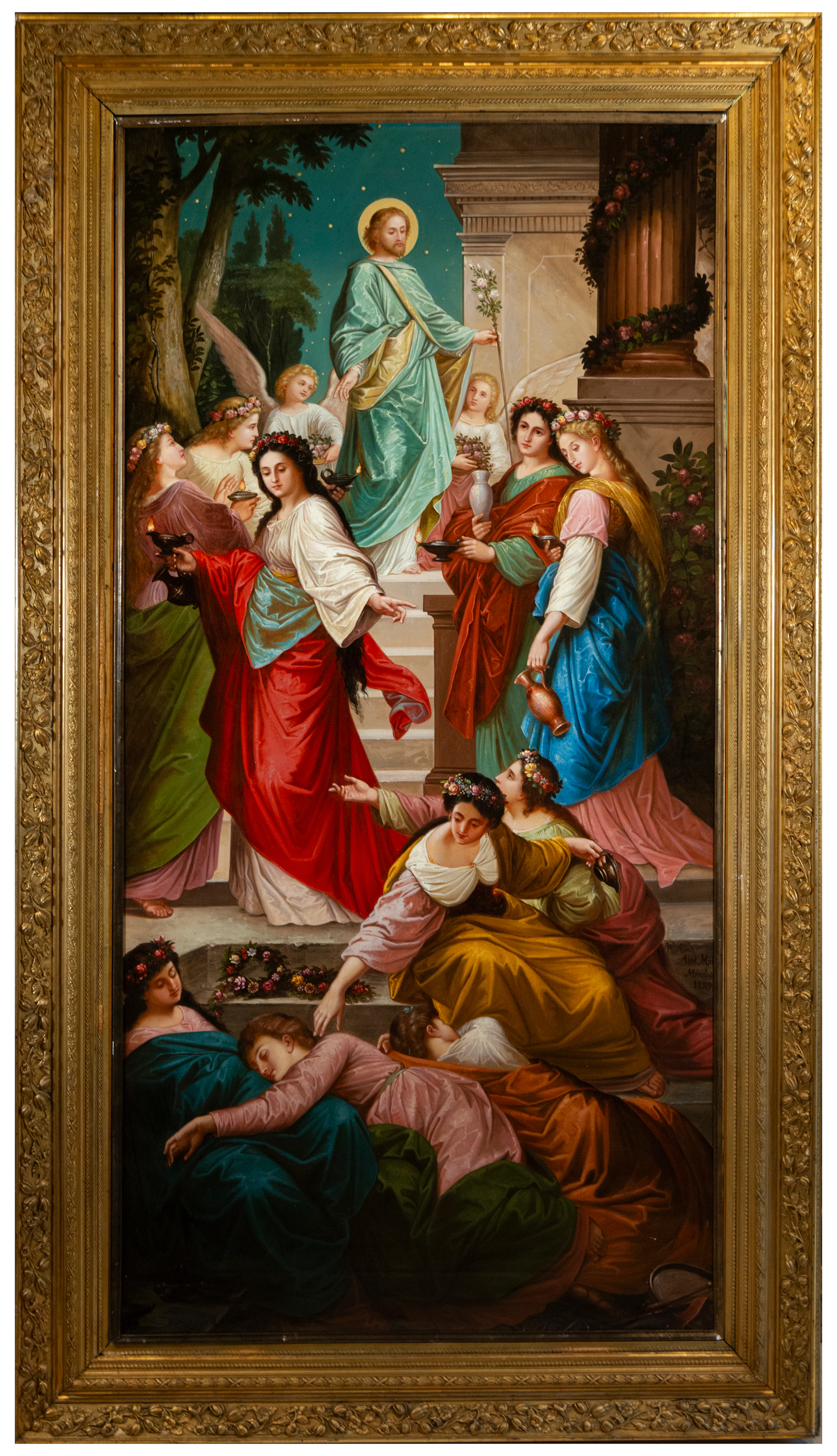 Saint Joseph and the Virgins with Lamps – European Religious Painting