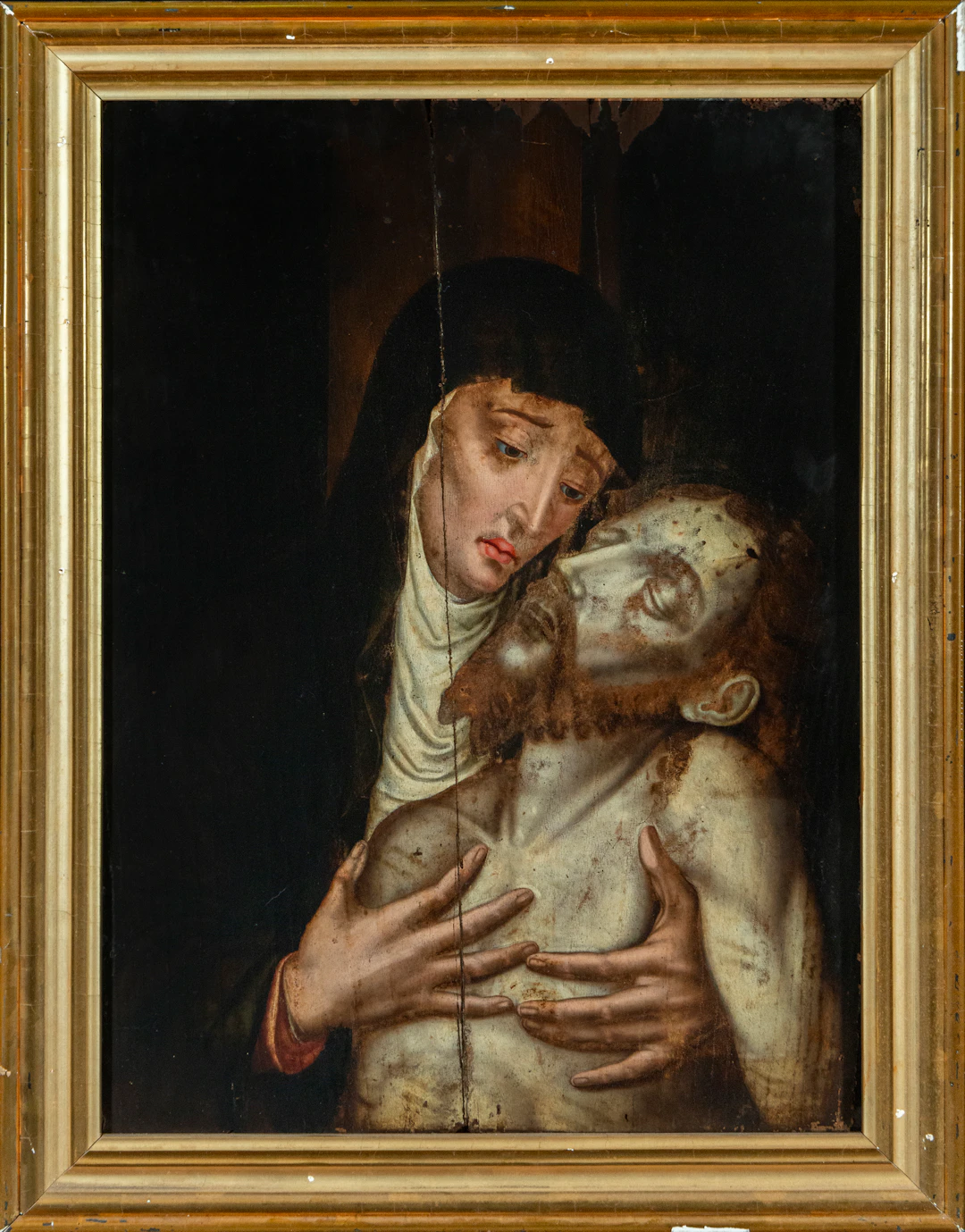 Attributed to LUIS DE MORALES "THE DIVINE" (Badajoz c. 1510 - 1586) - The Pietà