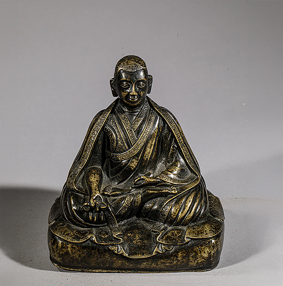 Tibetan portrait of a Lama seated in meditation, Tibet, Qing dynasty