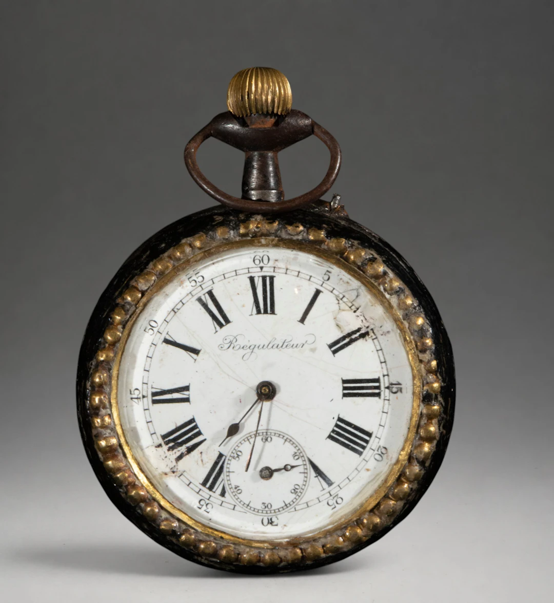 Pocket watch with ornate case