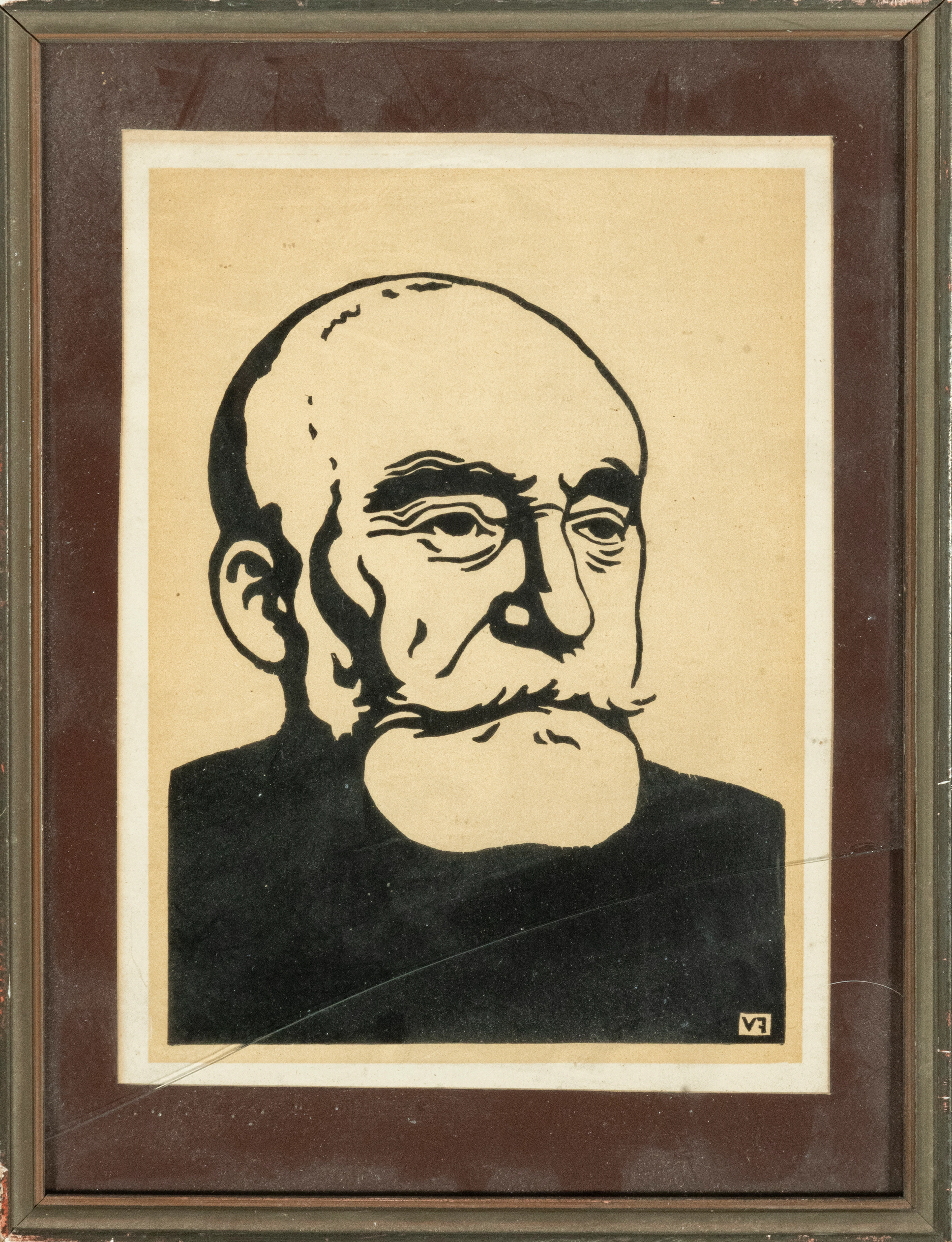 Félix Vallotton (Lausanne, 1865-Paris, 1925) - Portrait of Puvis de
