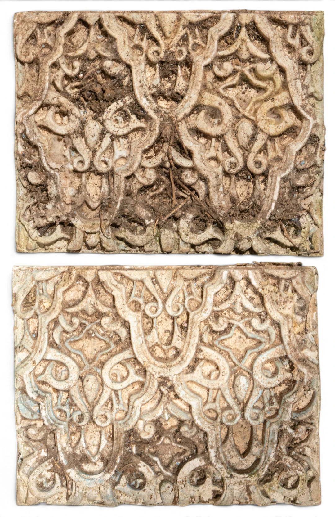 Pair of Nasrid-Hispanic-Muslim style plasterwork, 19th-20th centuries