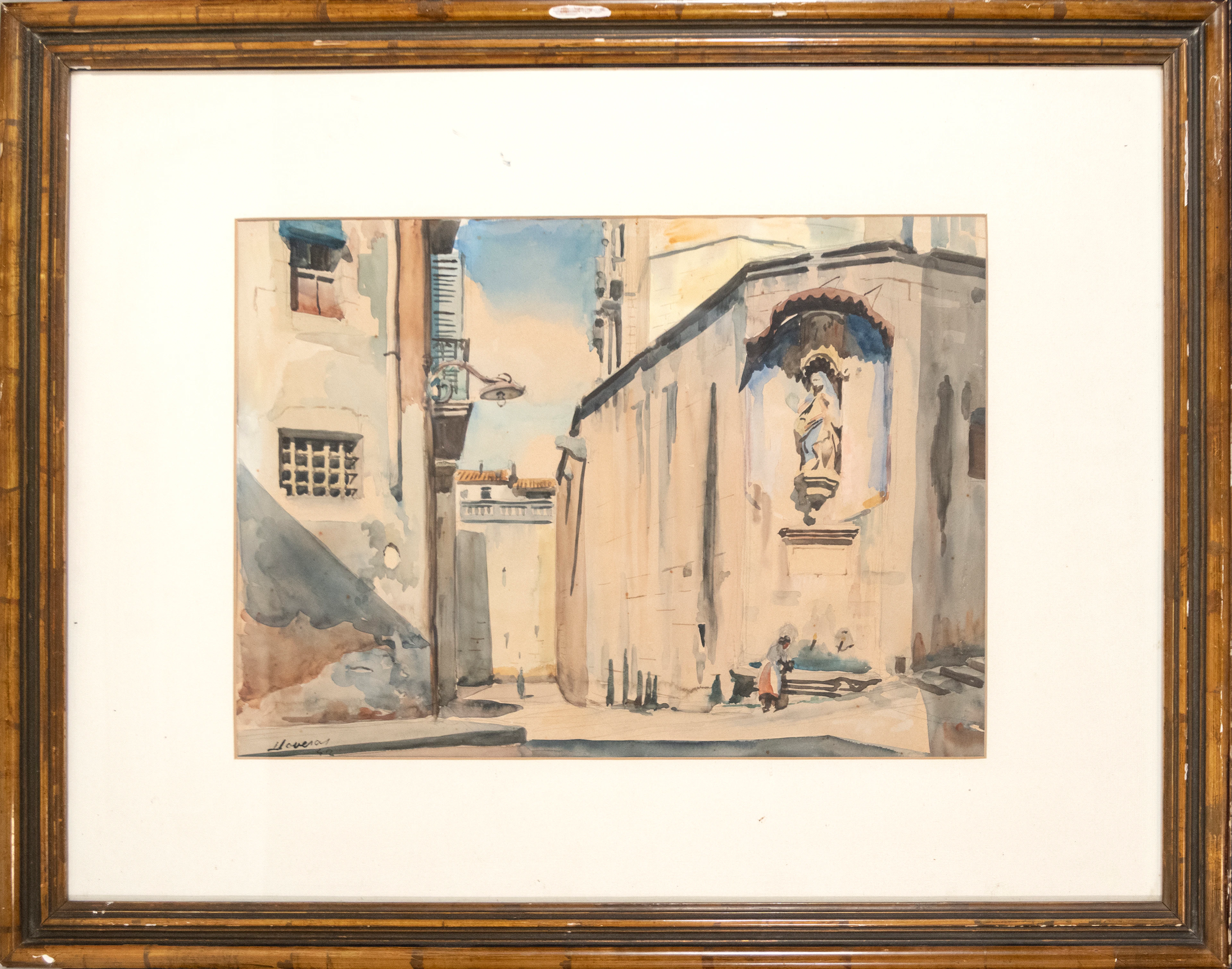 Frederic Lloveras i Herreras (Barcelona, ​​1912 - Tosa de Mar, 1983) Watercolor