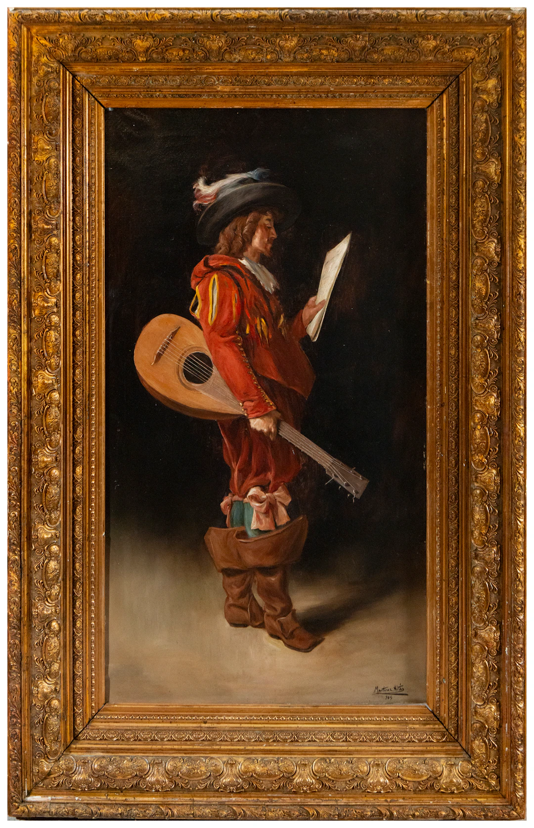 Musician with lute – Gabriel Martínez i Altés (Falset, 1858 – Barcelona