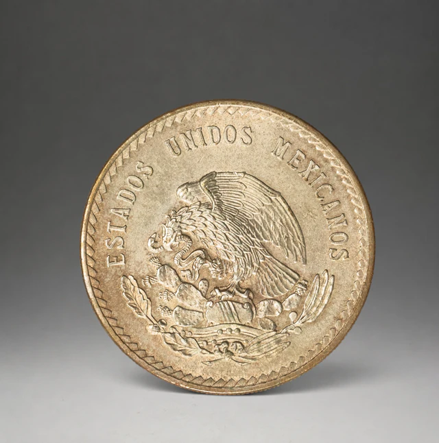 SILVER - COINS - 5 PESOS MEXICO
