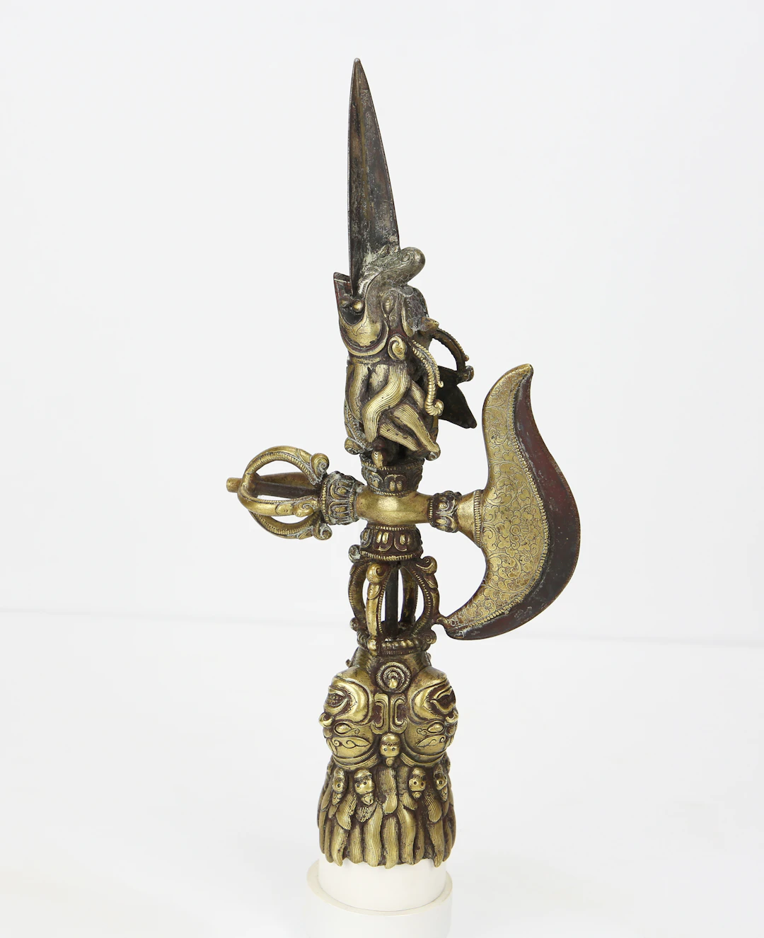 Ritual dagger "Phurba-Kartika", Bronze and iron. Tibet, early 20th century
