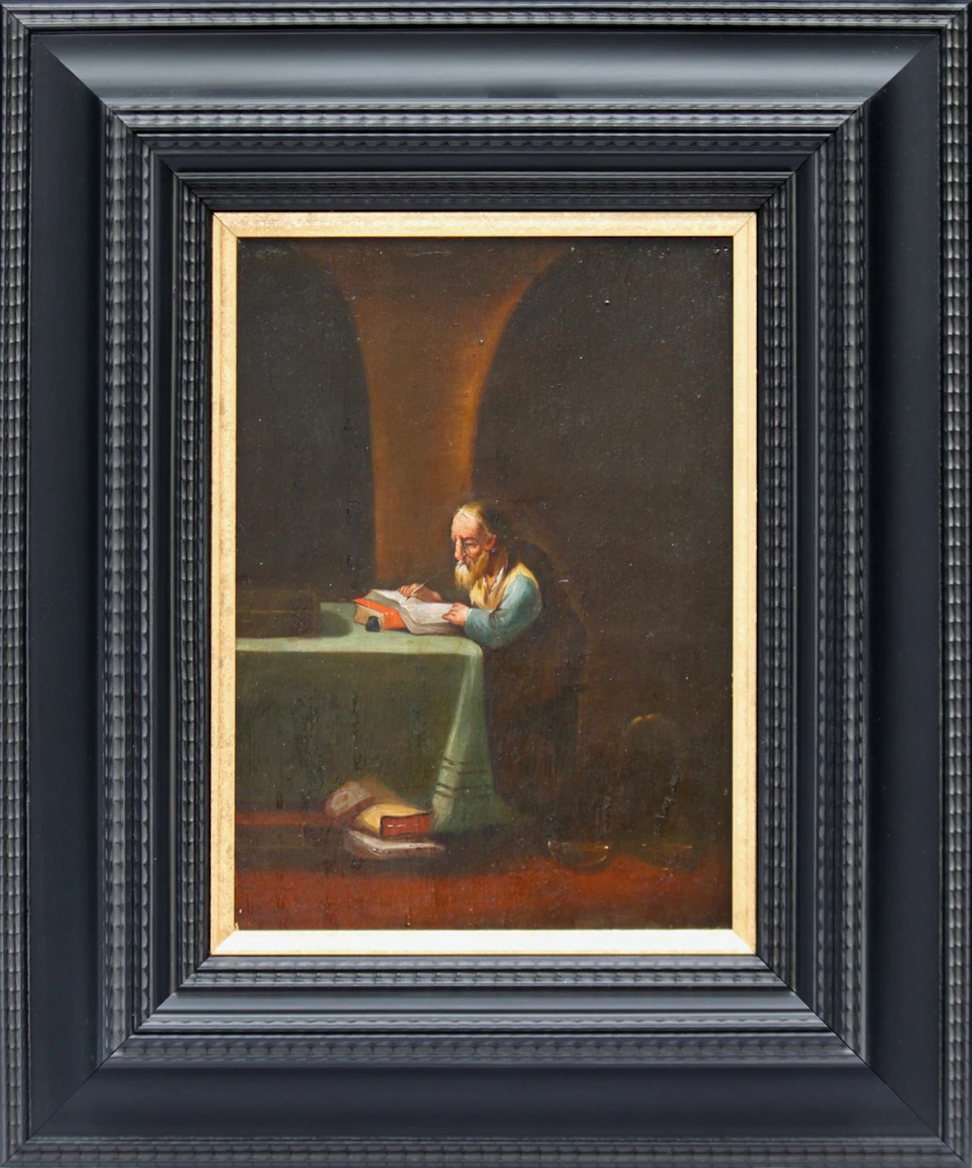 19TH CENTURY DUTCH SCHOOL - The man at the reading table