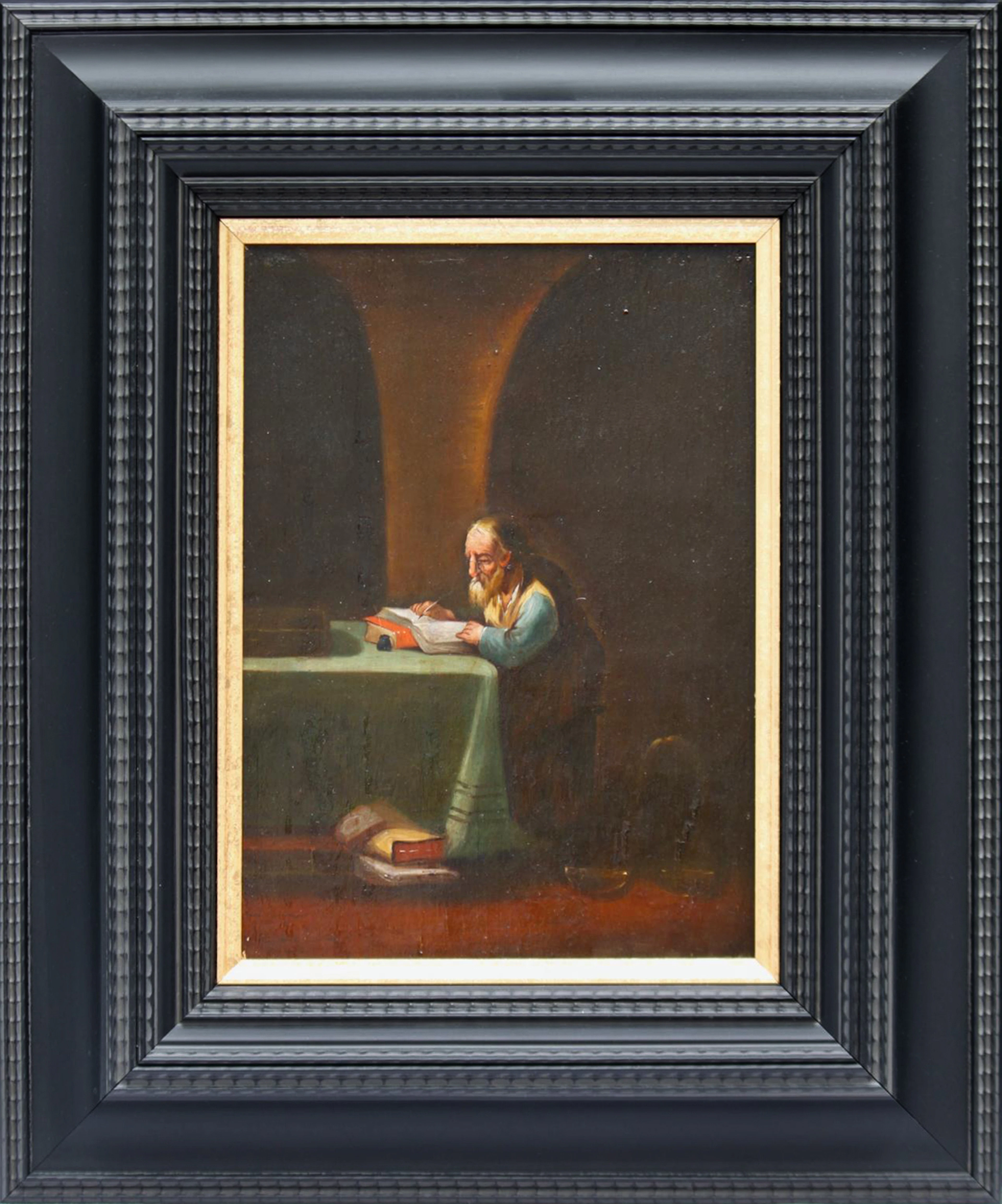 19TH CENTURY DUTCH SCHOOL - The man at the reading table