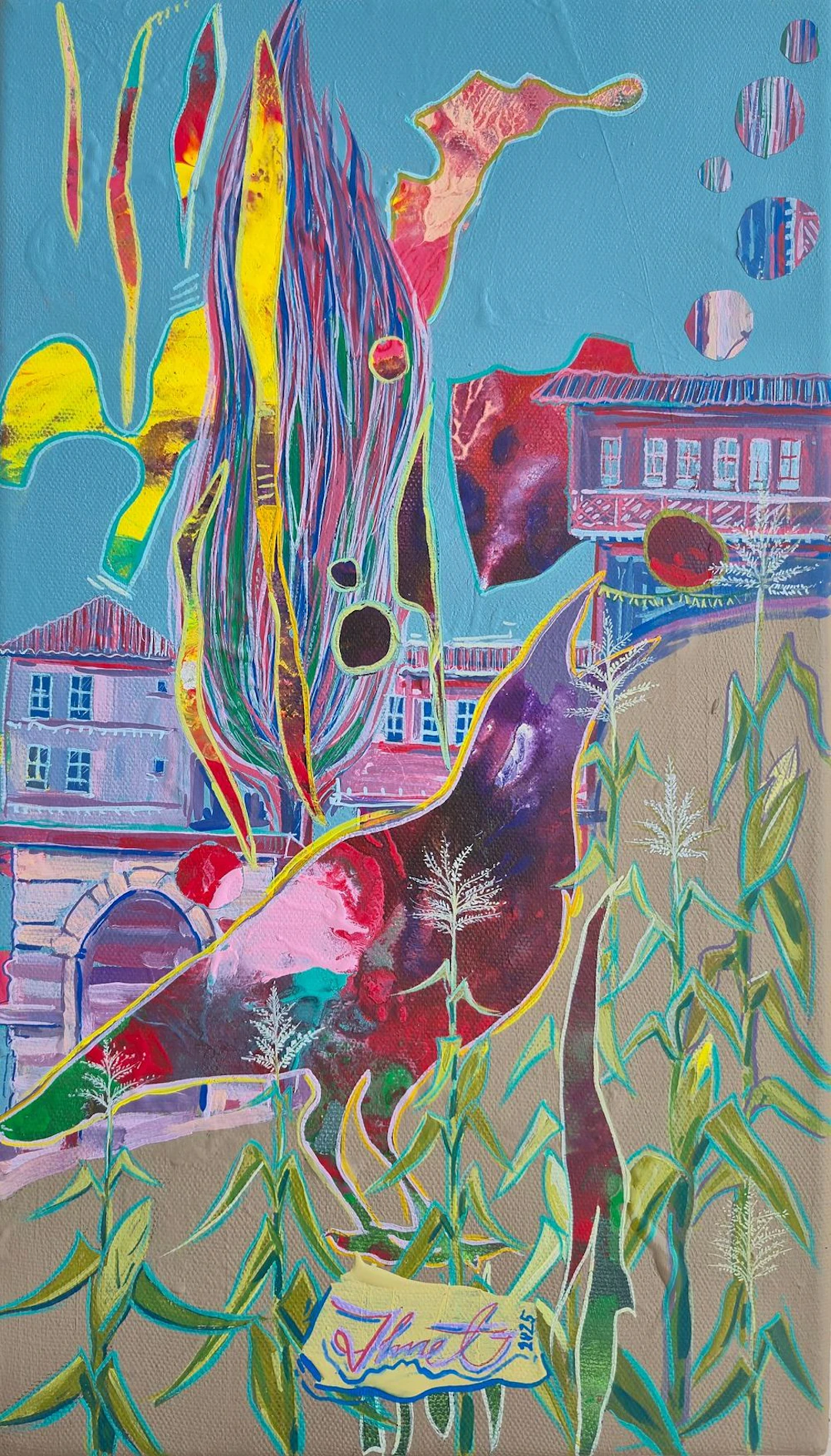 Ahmed Balili (Morocco, 1955) - Urban Landscape VI