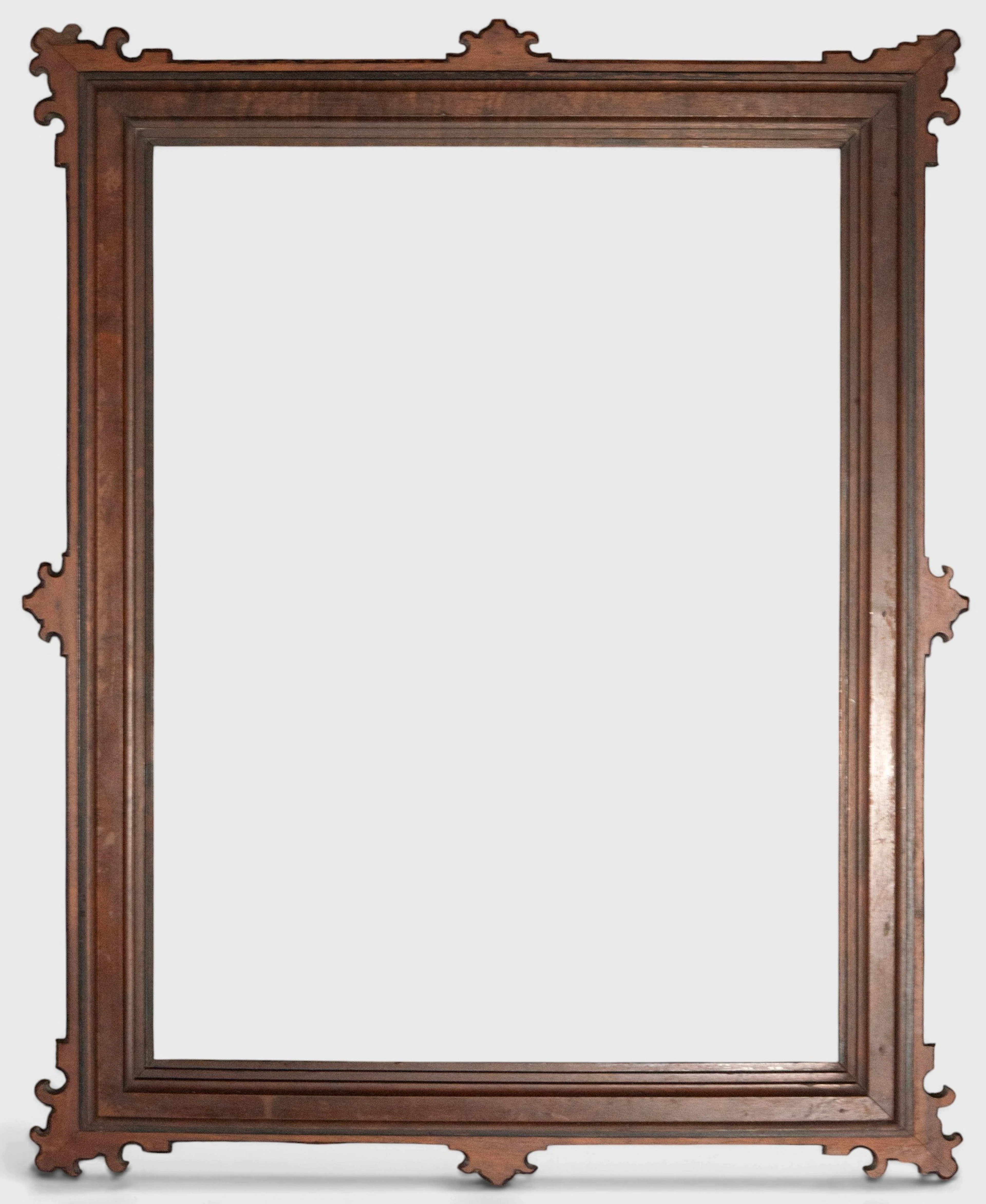 Walnut frame with moldings – European school – 19th century