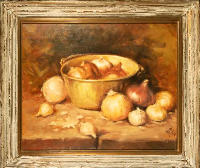 STILL LIFE WITH ONIONS, 20TH CENTURY