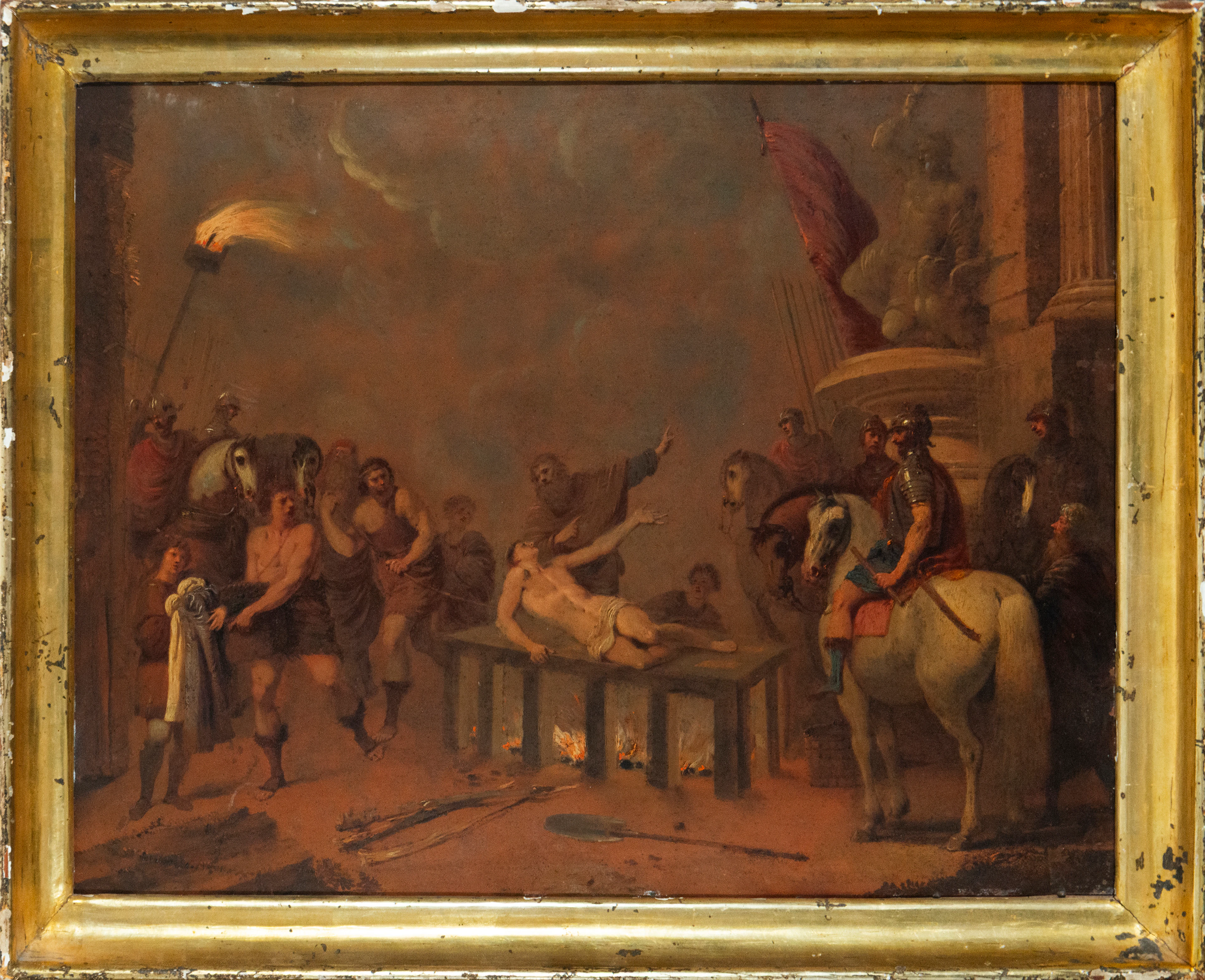 Martyrdom of Saint Lawrence - Italian Baroque School of the Tiepolo