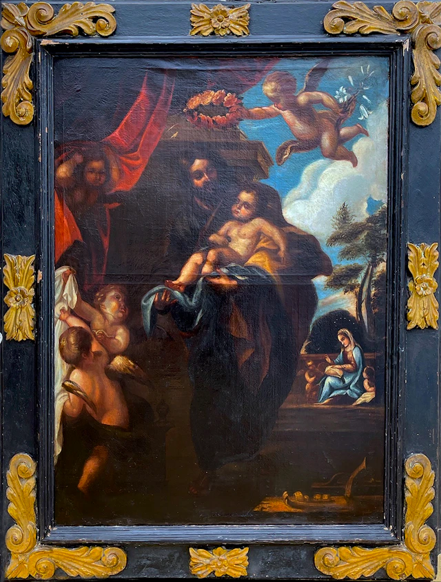 16th Century Italian School - Saint Joseph with the Child