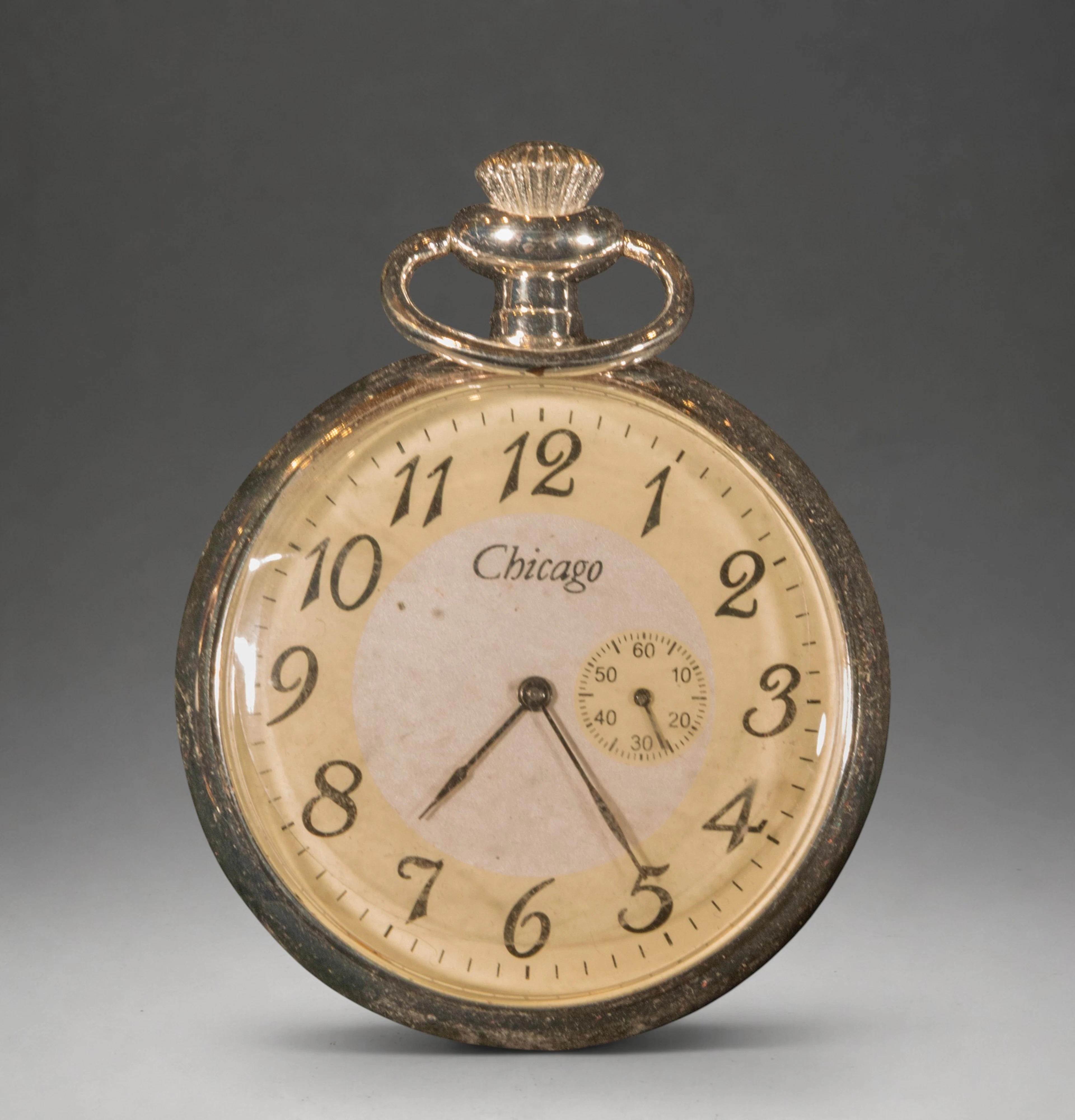 Chicago pocket watch with Arabic numerals