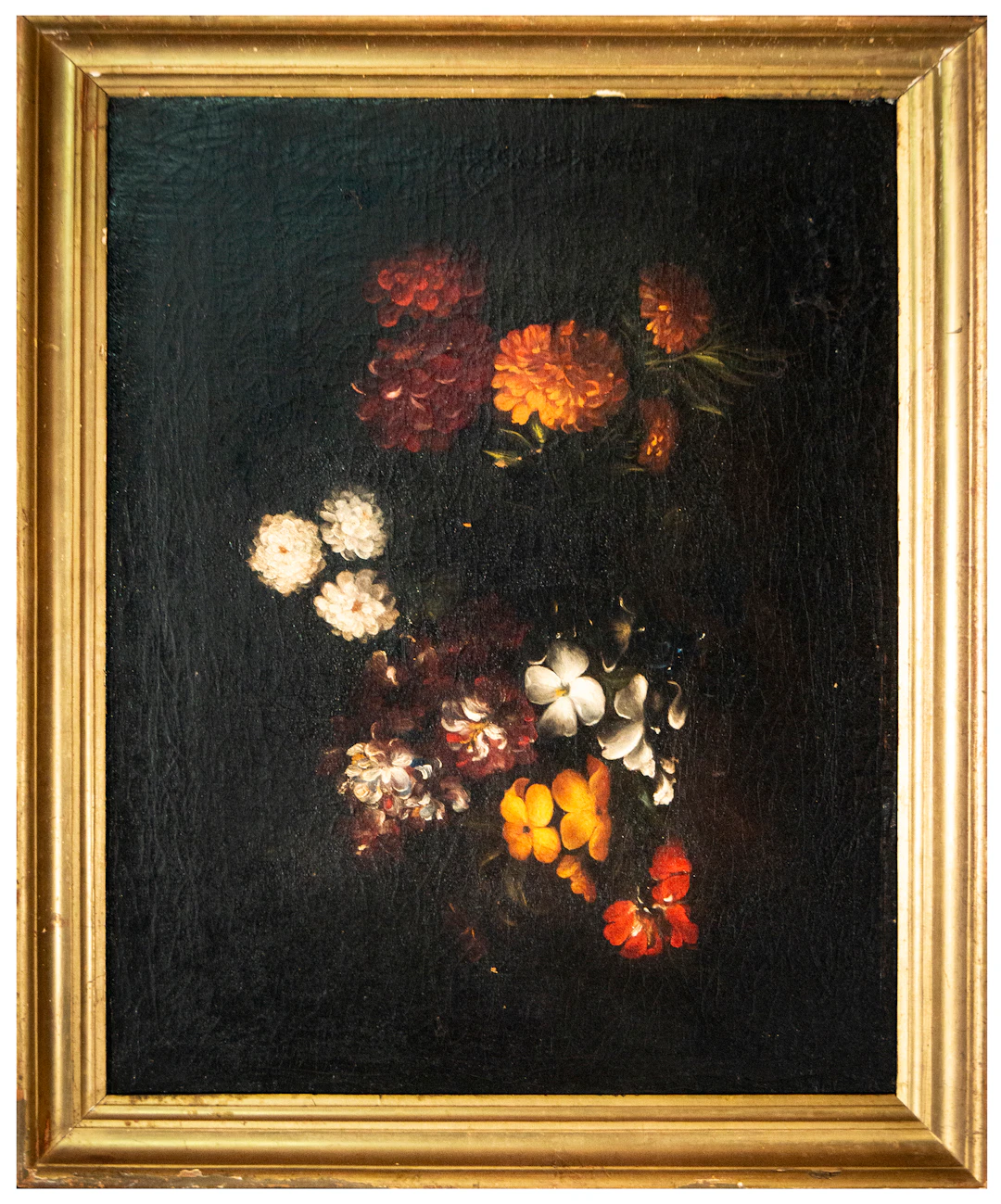 Still life of flowers in vertical composition – Flemish School – early
