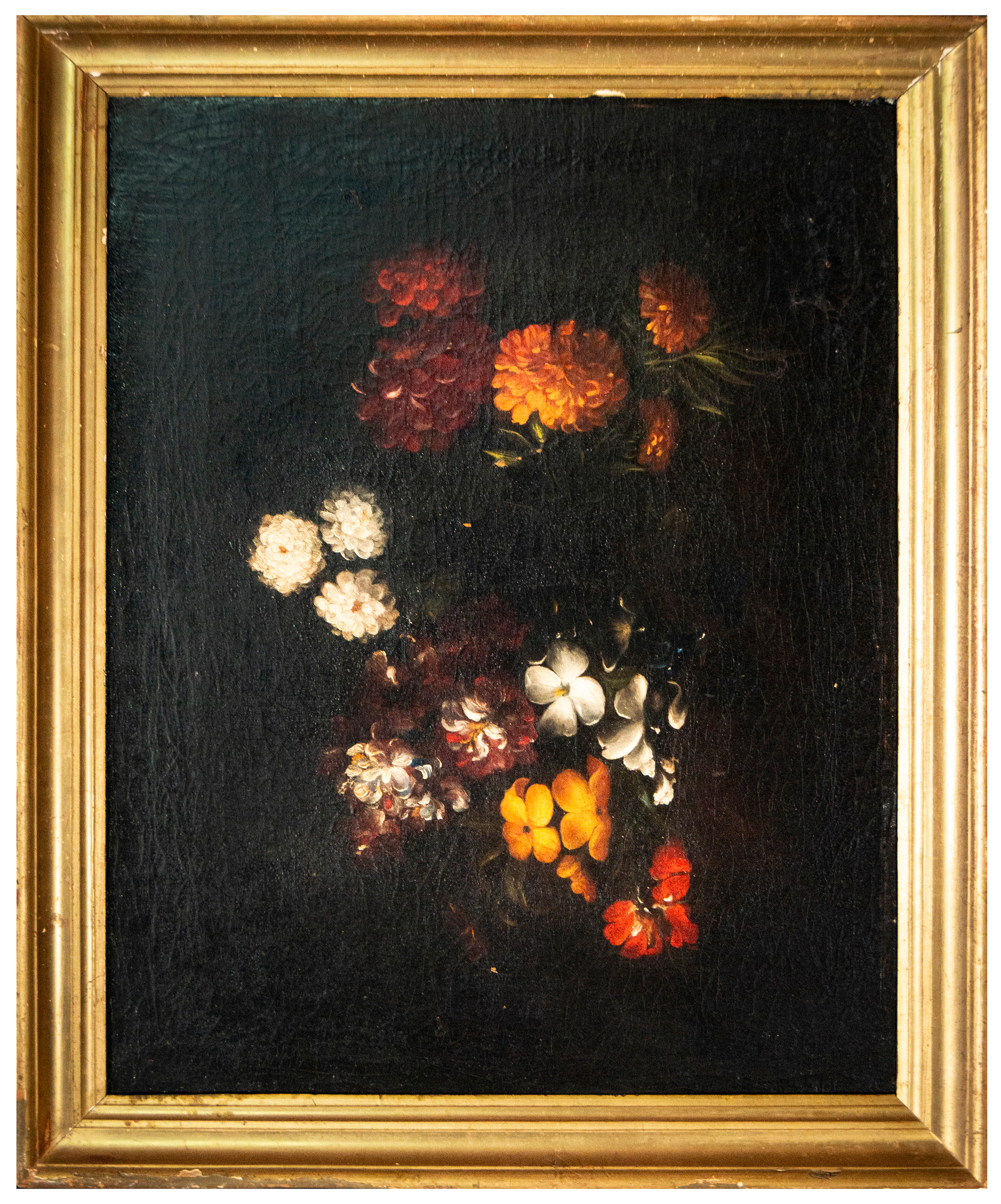 Still life of flowers in vertical composition – Flemish School – early