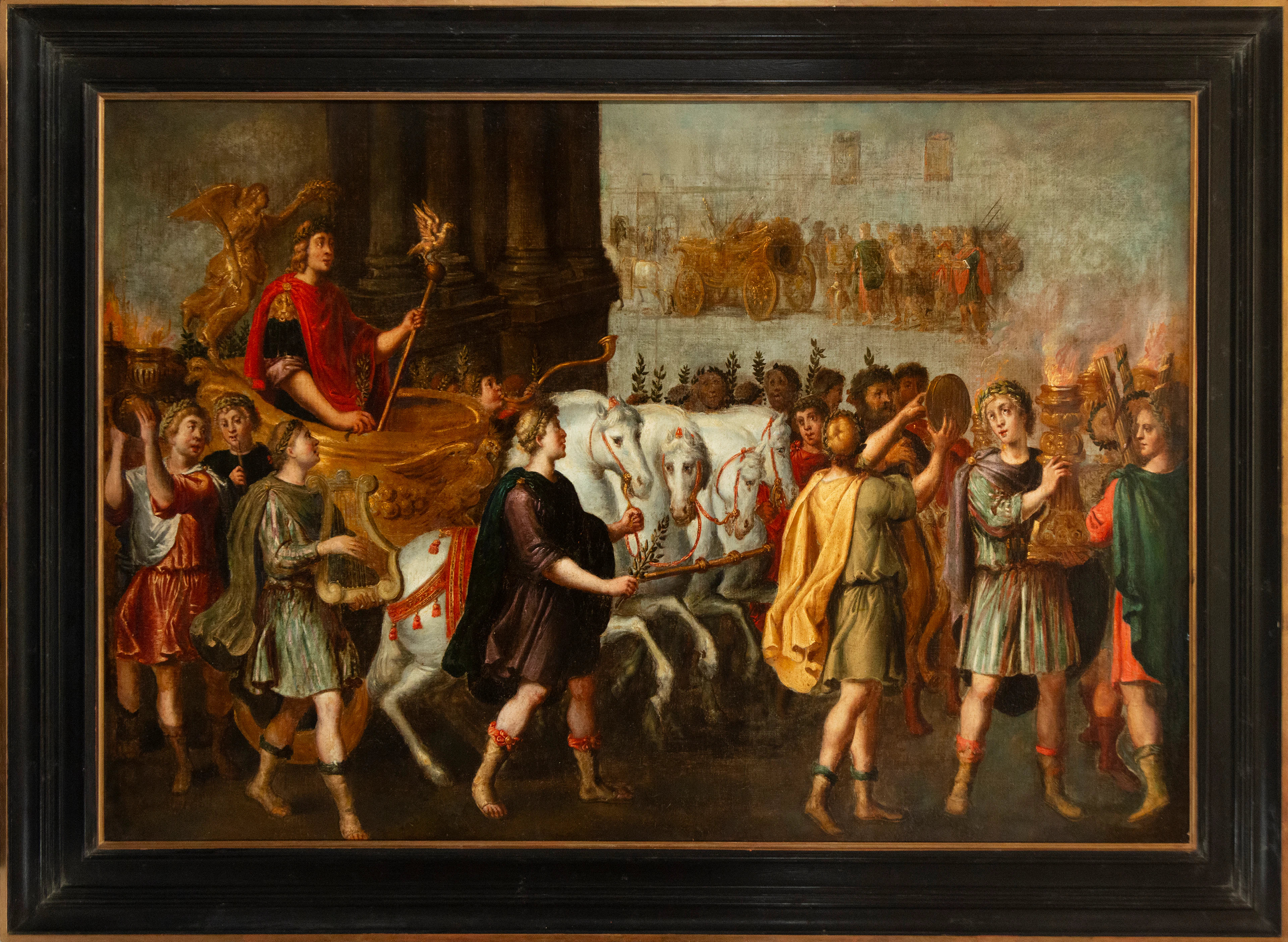 Monumental Roman Quadriga, Dutch School, 18th Century