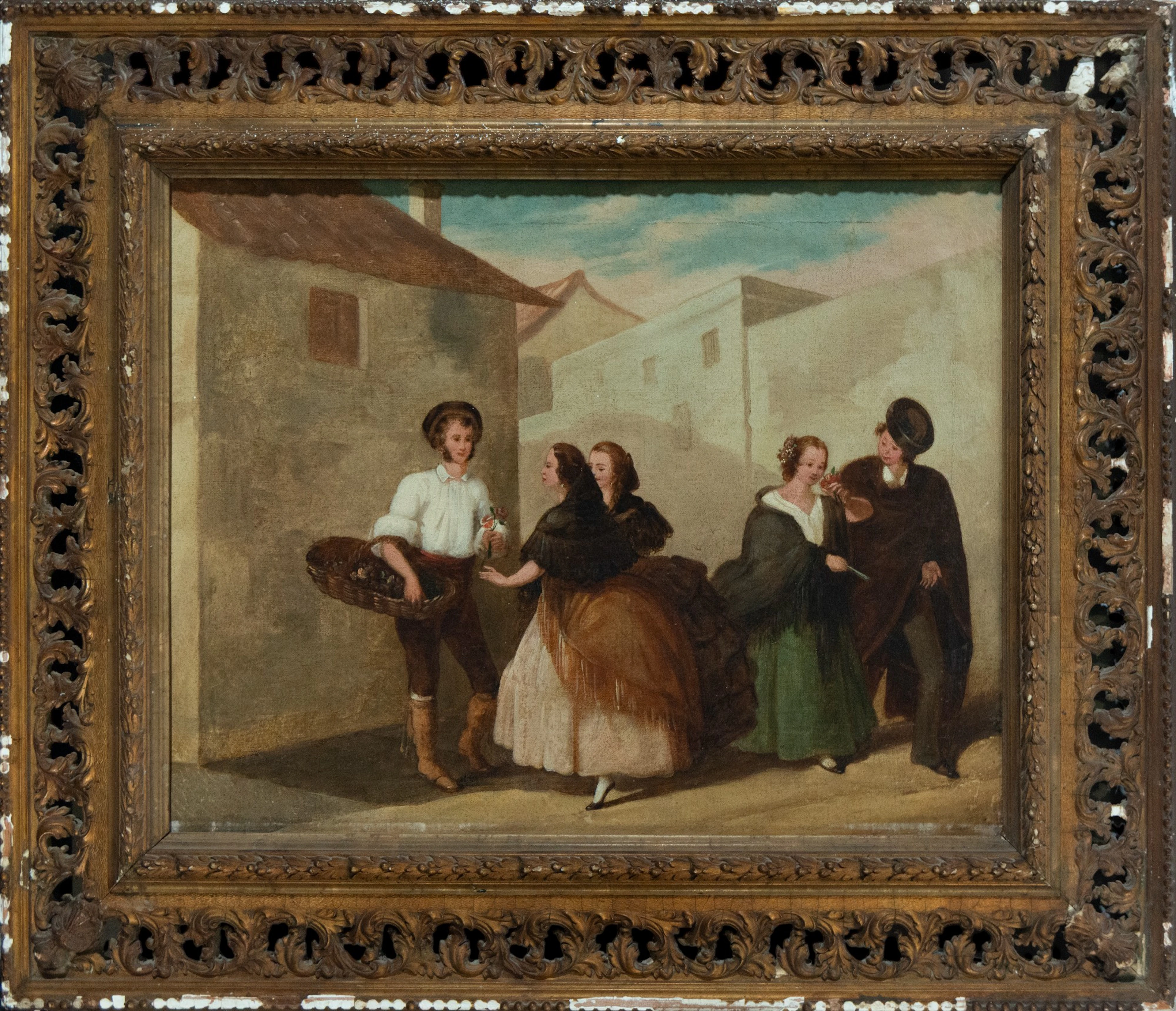 The Young Florist. Andalusian School. 19th Century