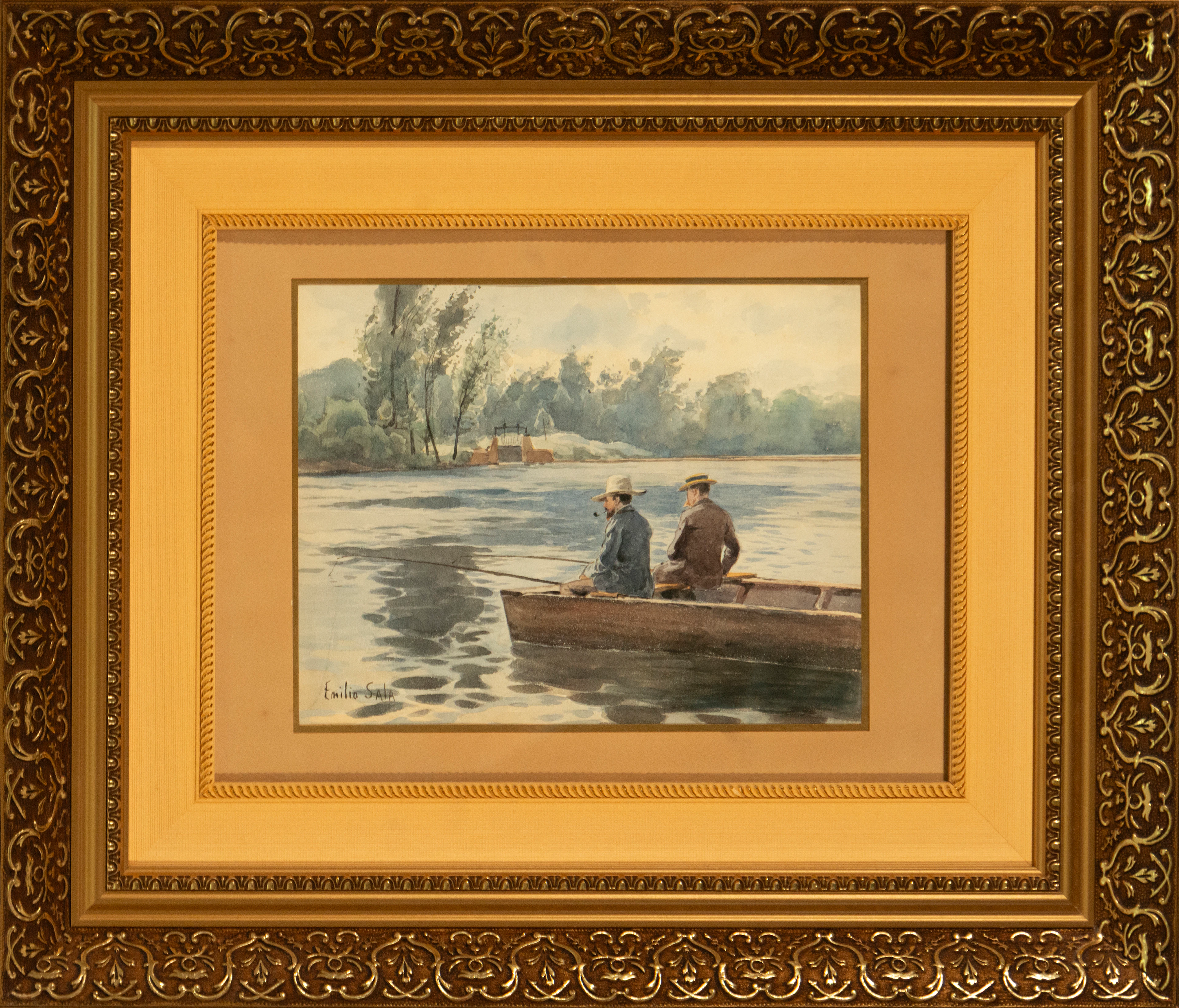 The Fishermen, Signed Emilio Sala, Spanish School, 19th Century
