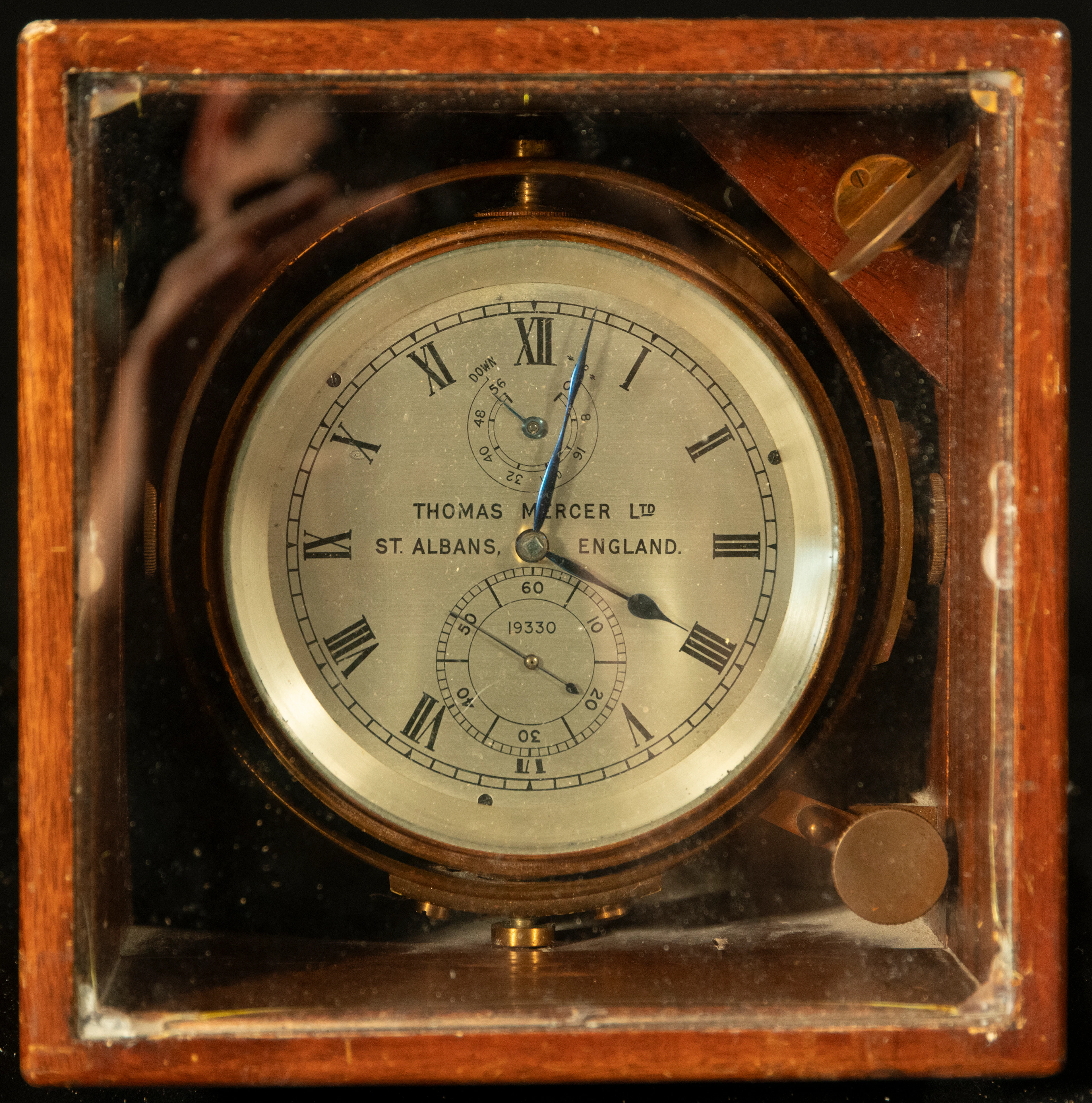 19TH CENTURY SHIP'S CLOCK THOMAS MERCER, ENGLAND
