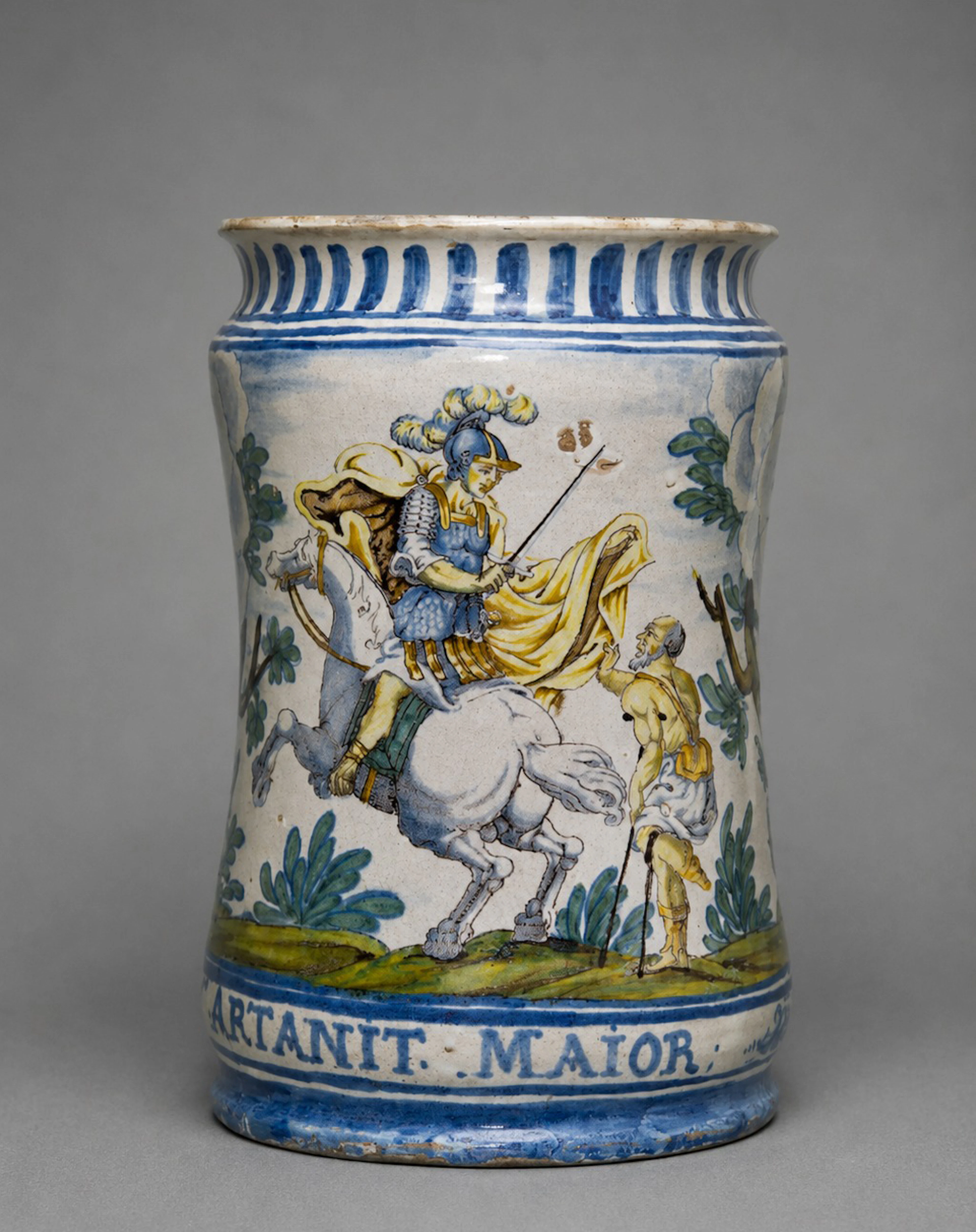 Albarello of Naples, Hospital of San Martino, dated 1703, Italy, 18th century