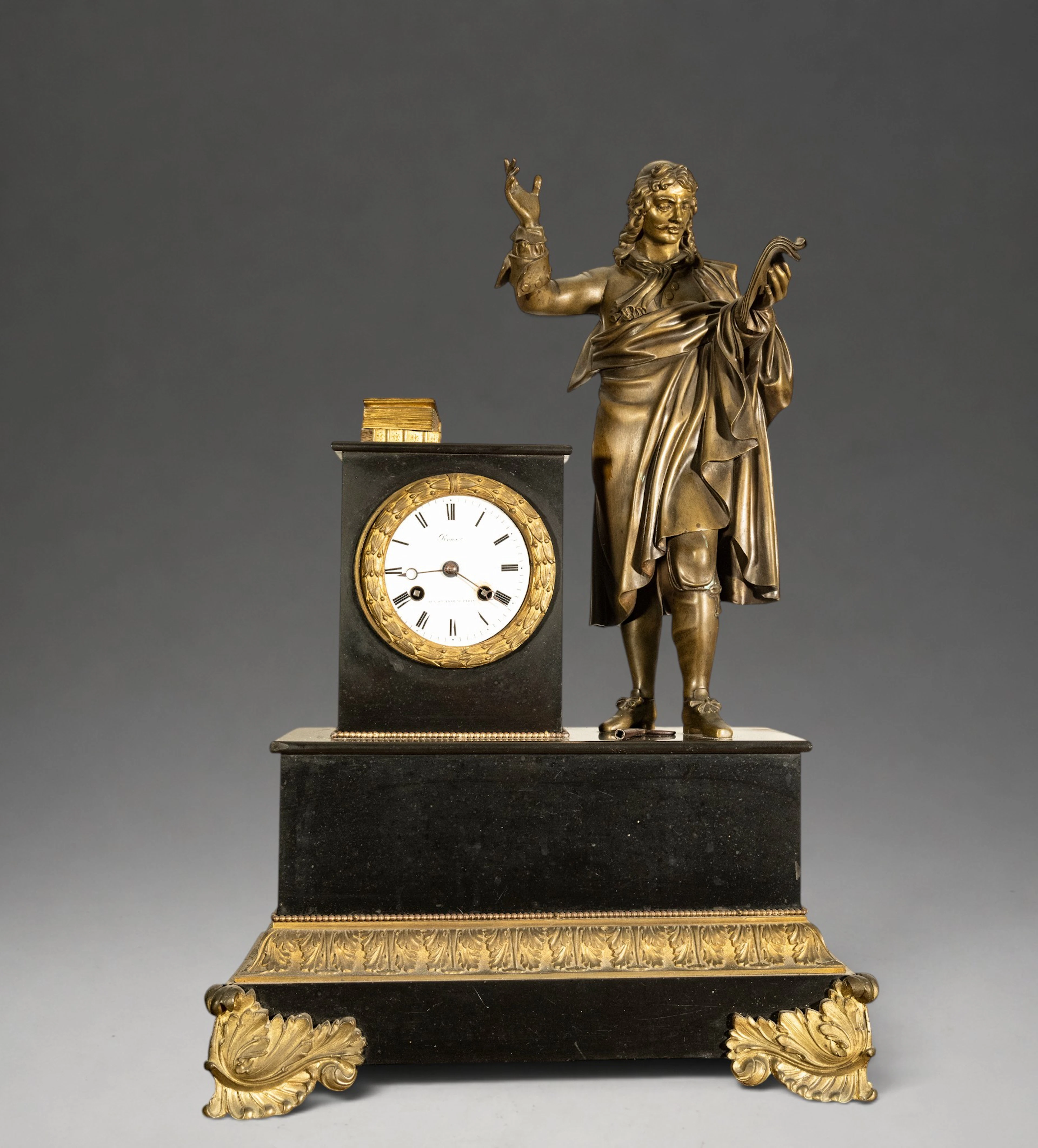 LOUIS PHILIP MANTEL CLOCK, FRENCH, 19TH CENTURY