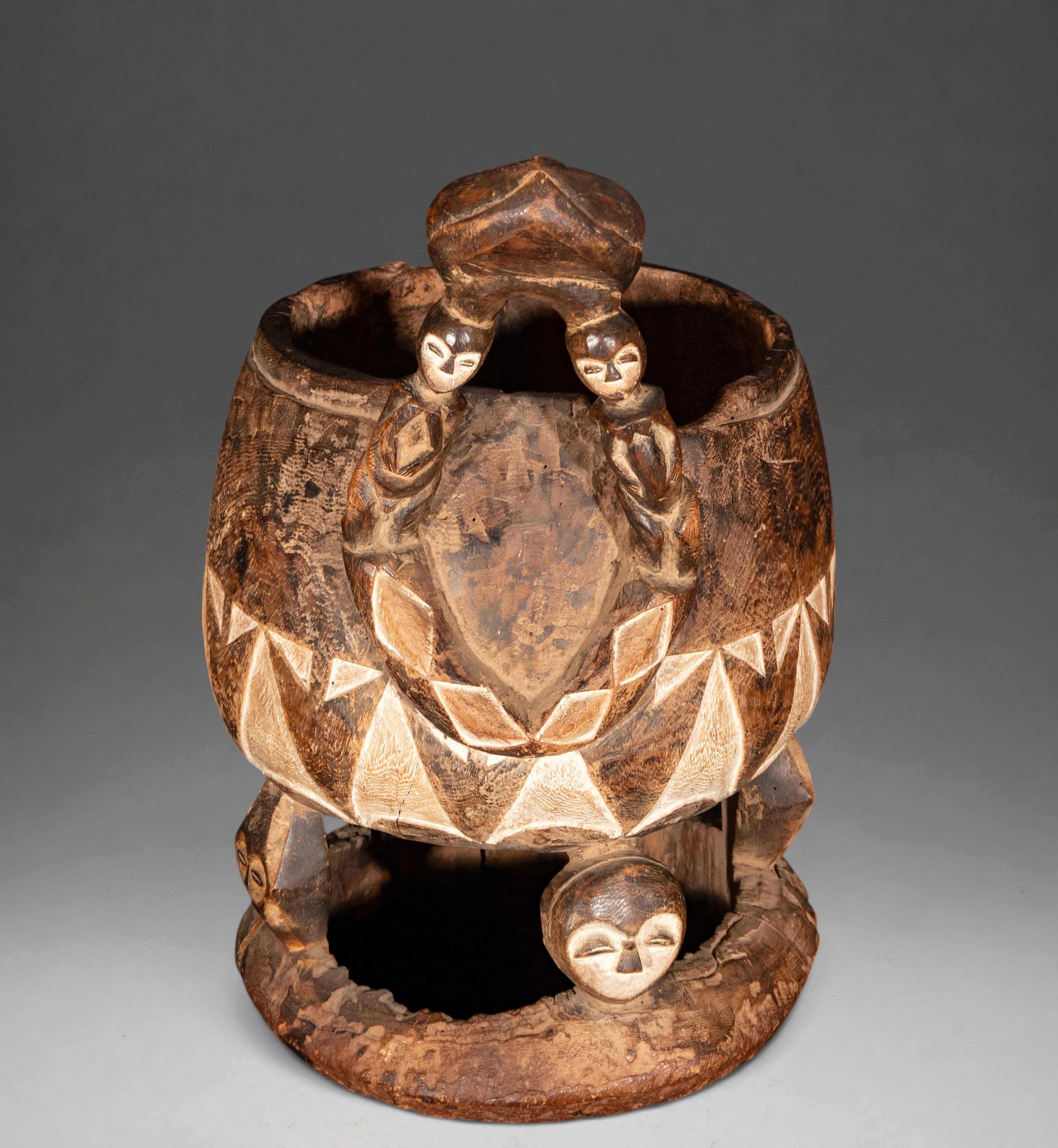 Wooden kola bowl – African school, Kwele area