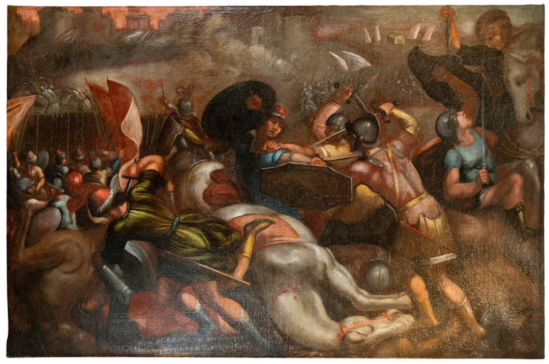The Fall of Jericho – Attributed to Manuel Peti – 18th century